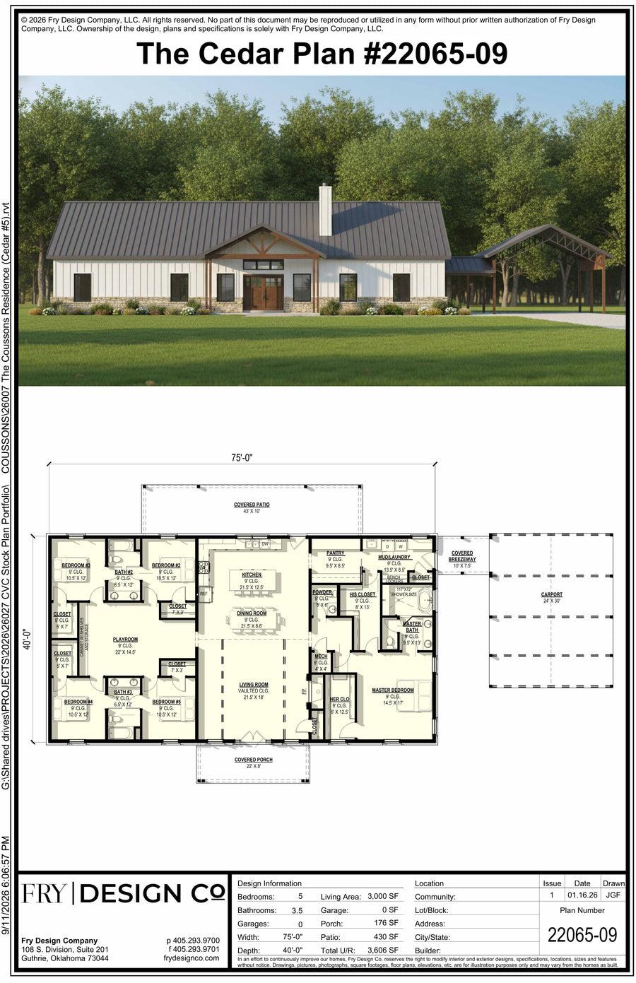 The Cedar #9 Plan