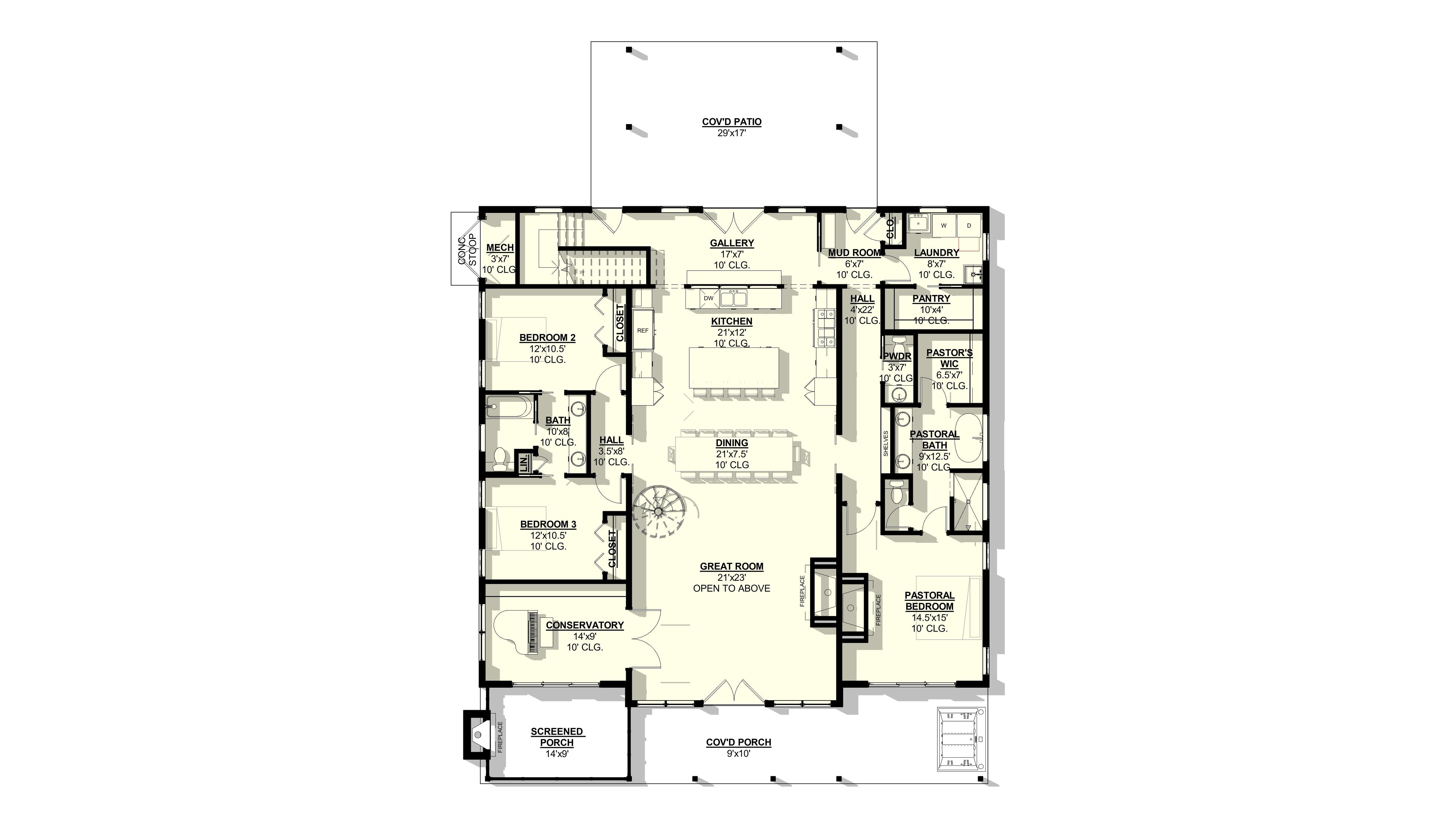 Gladiolus Plan (4/3.5/0 3,361 SF)