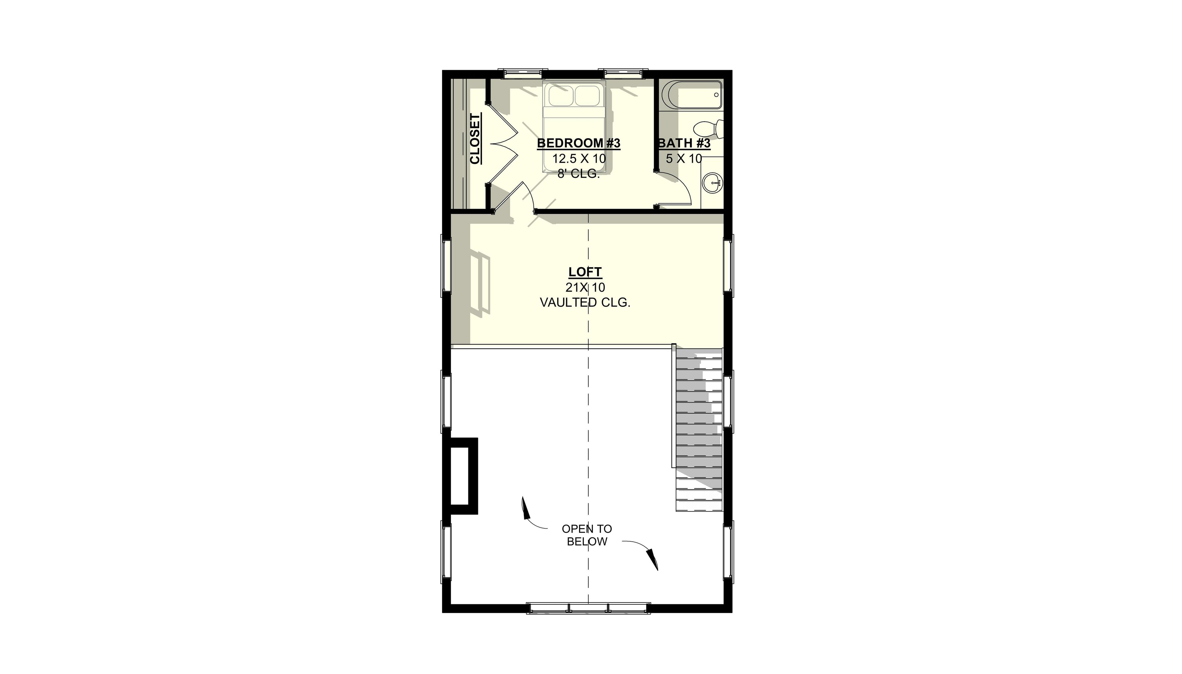 Hosta Plan (3/3/3 2,368 SF)