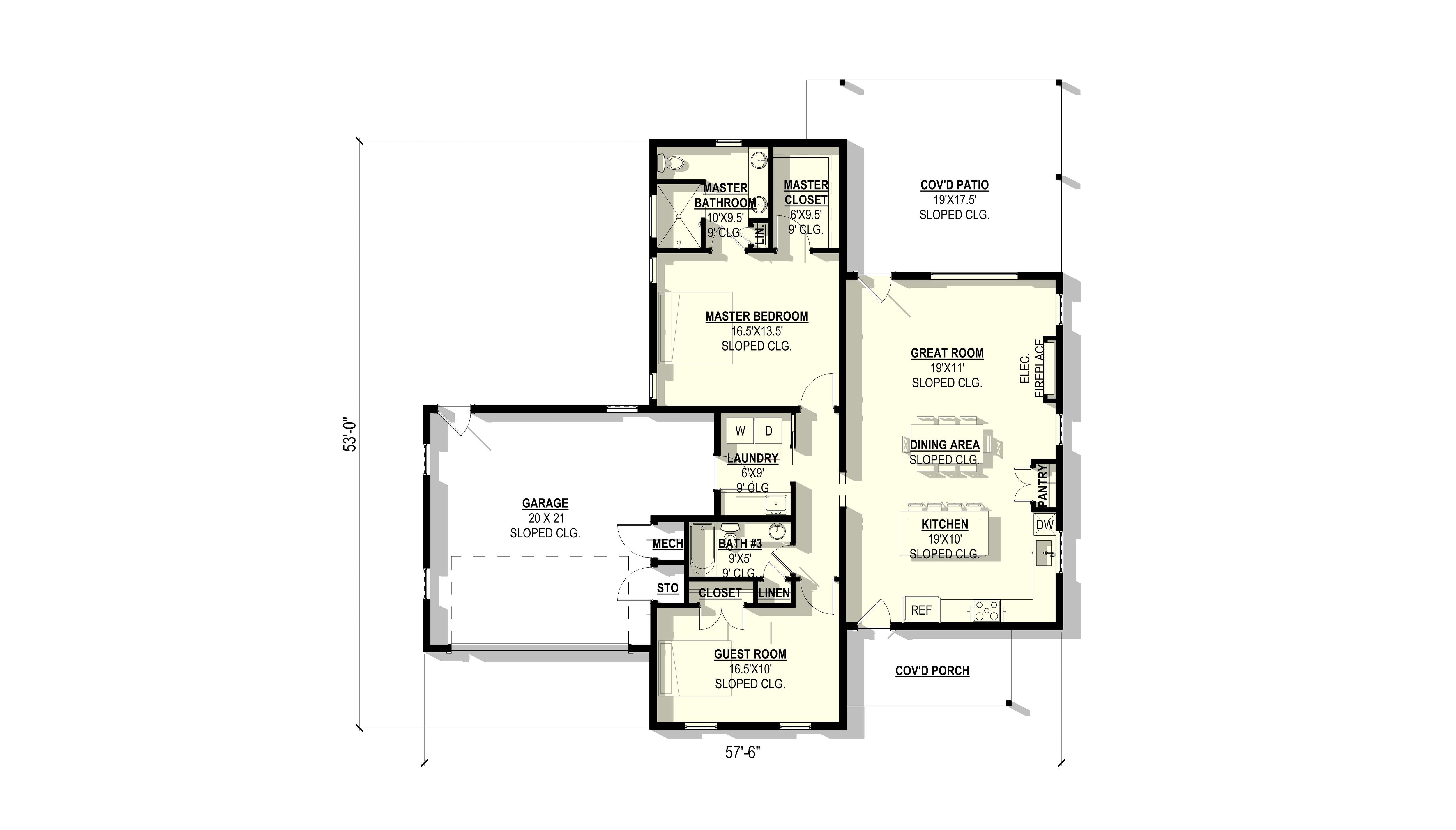 Freesia Plan (2/2/2 1,475 SF)