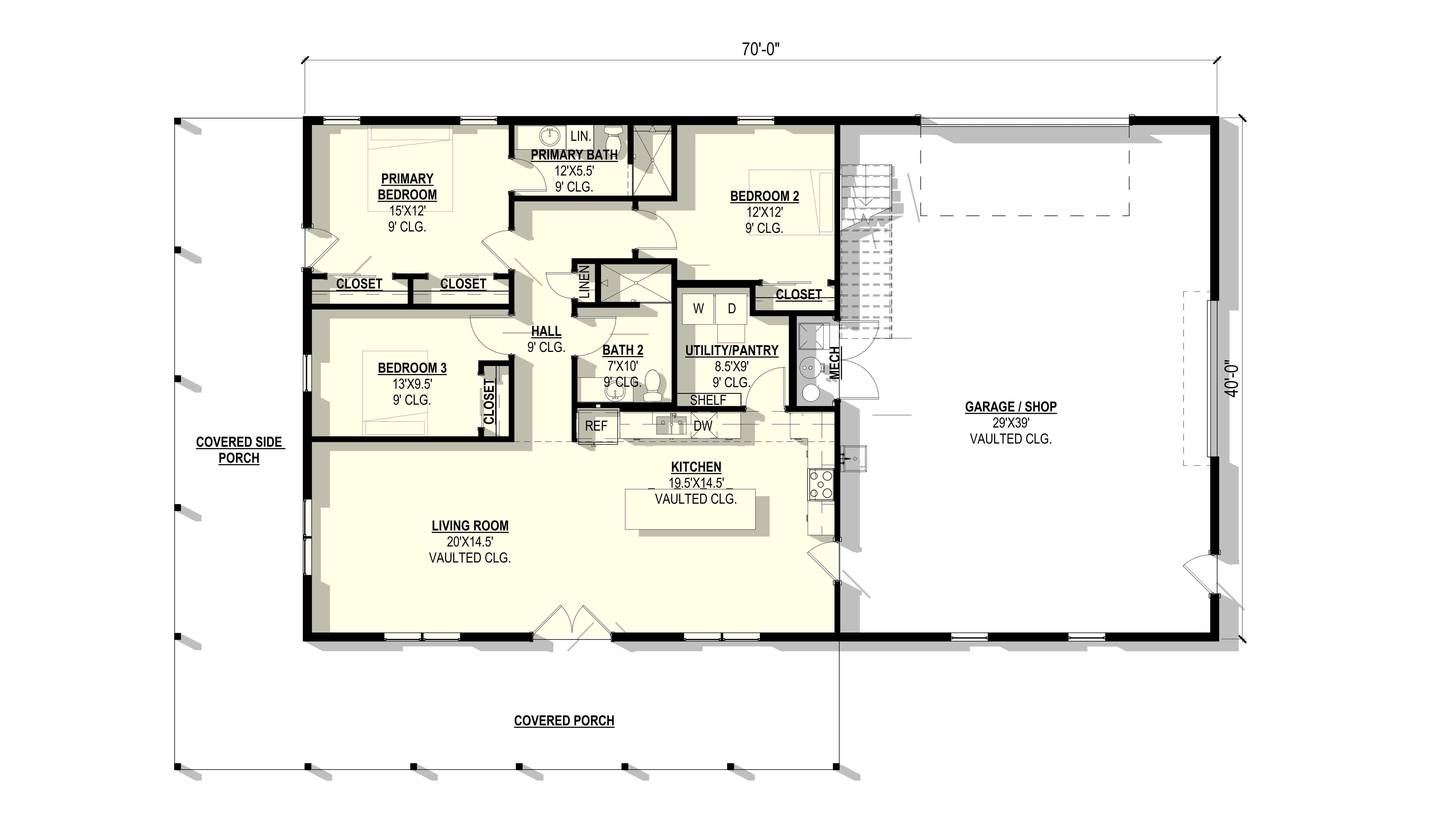 Iris Plan (3/2/3 1,617 SF)