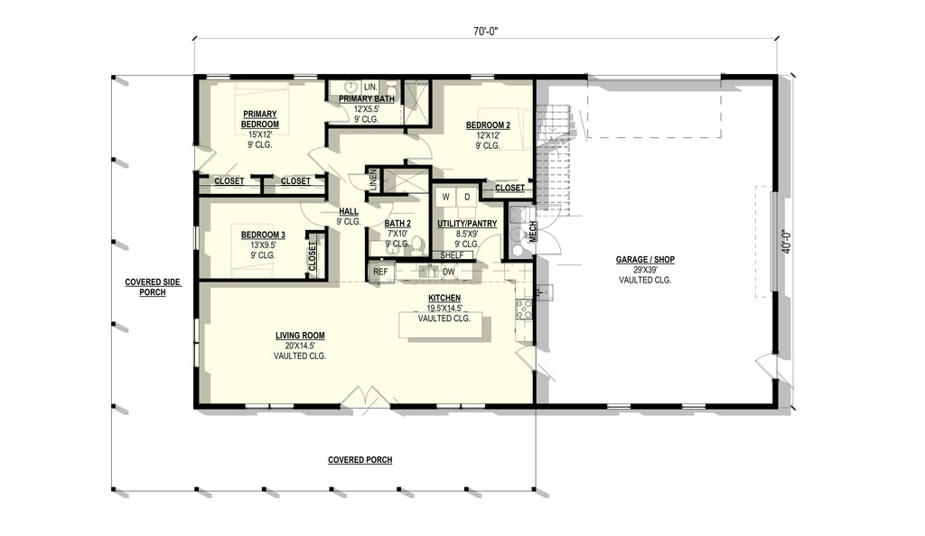 Iris Plan (3/2/3 1,617 SF)