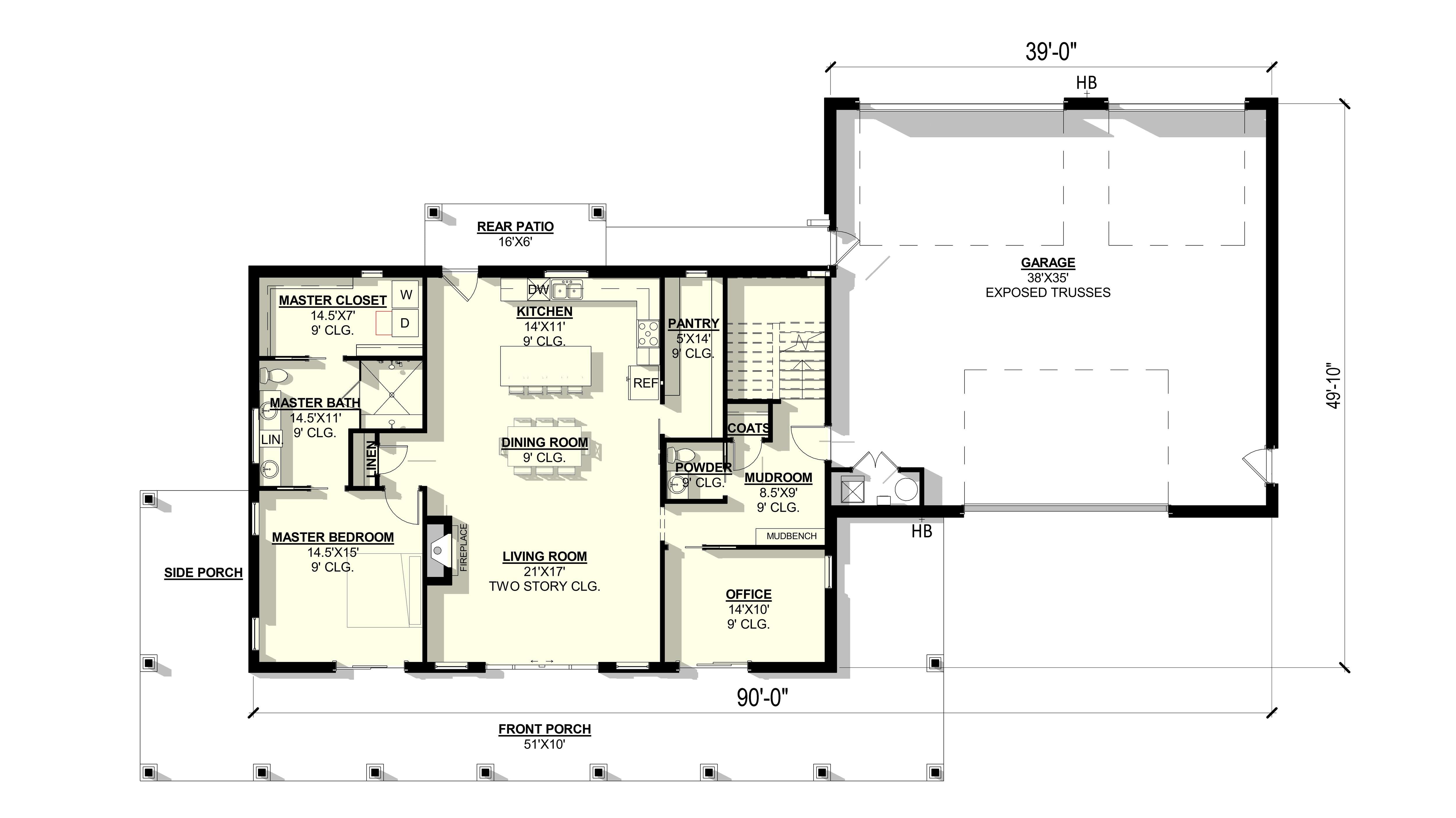 Lilac Plan (3/2.5/3 2,481 SF)
