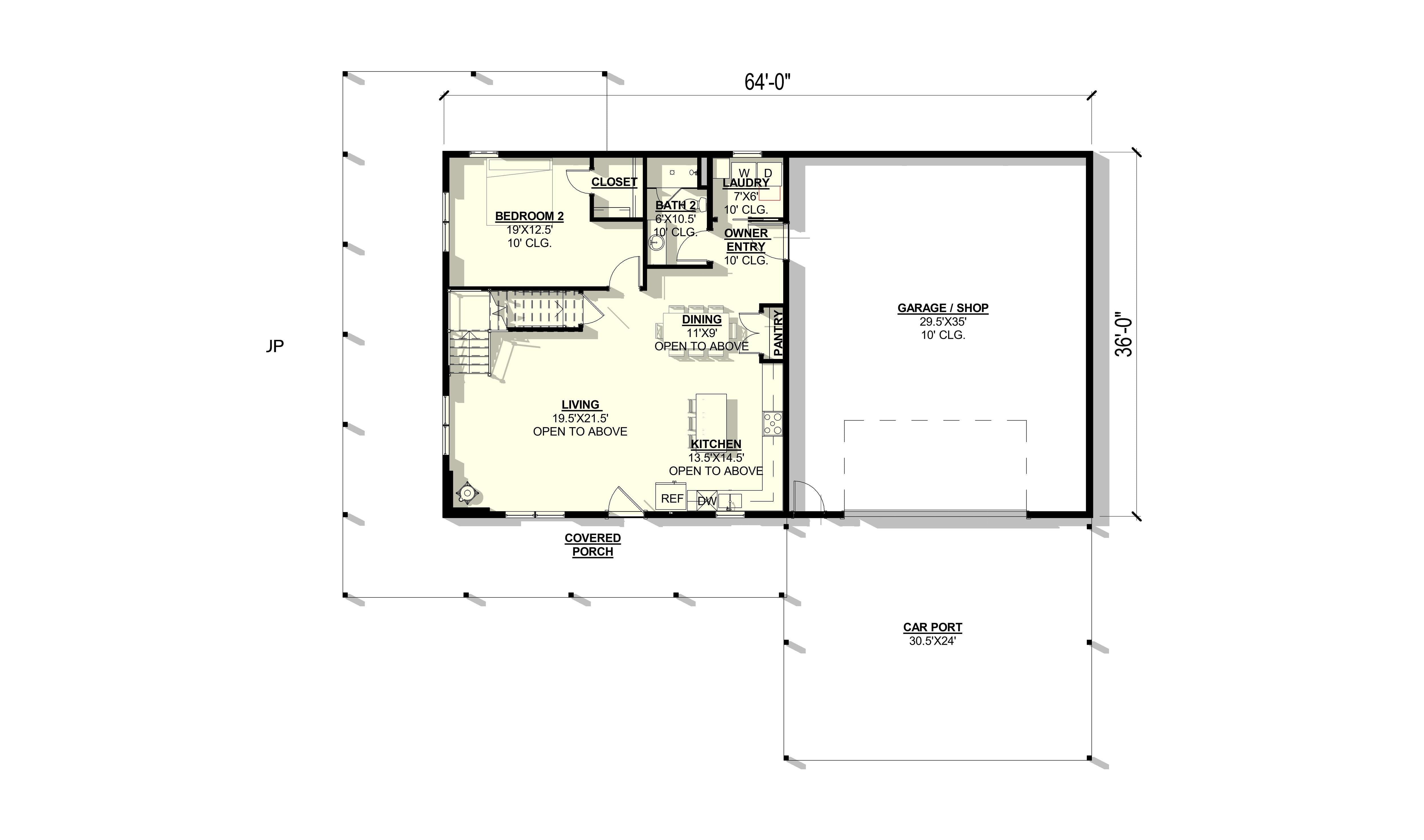 Rock Rose Plan (2/2/2 1,704 SF)