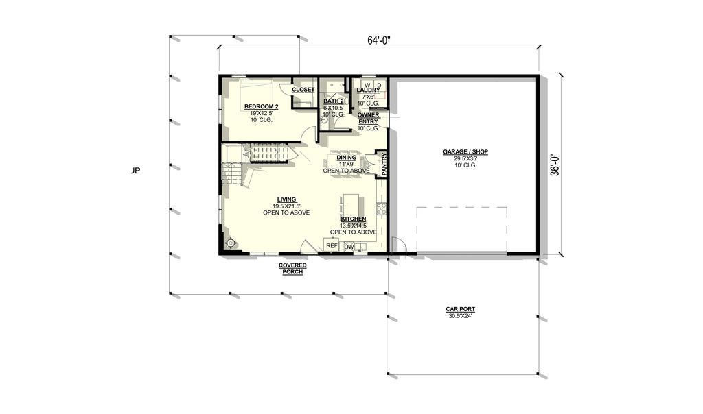 Rock Rose Plan (2/2/2 1,704 SF)