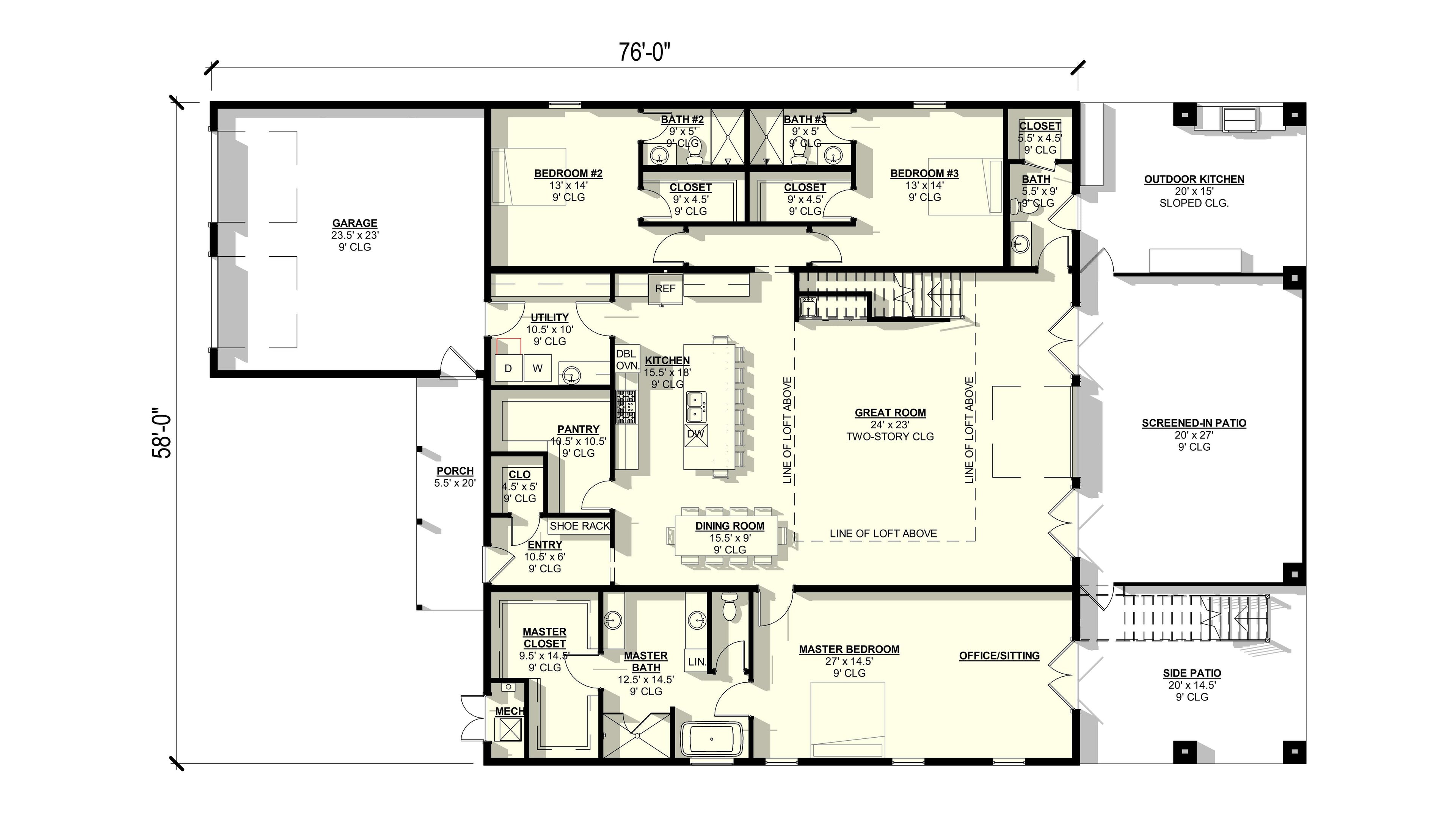 Cornflower Plan (4/5/2 4,054 SF)