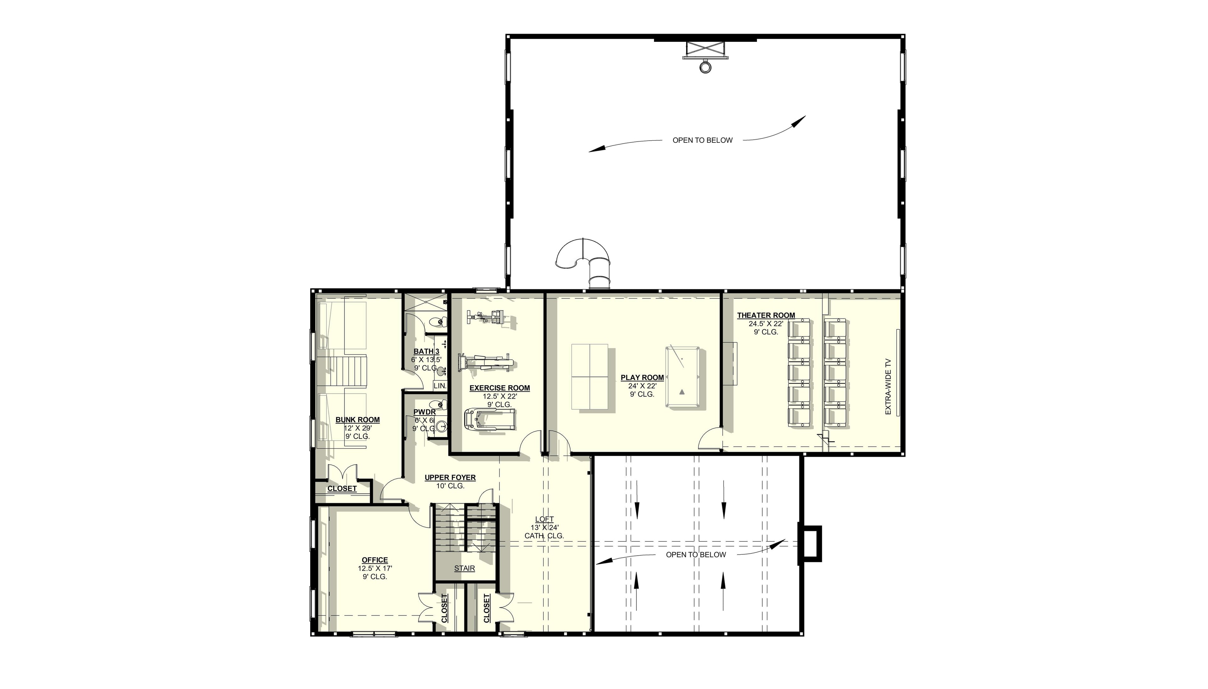 Gaillardia #1 Plan (5/4/2 7,605 SF)