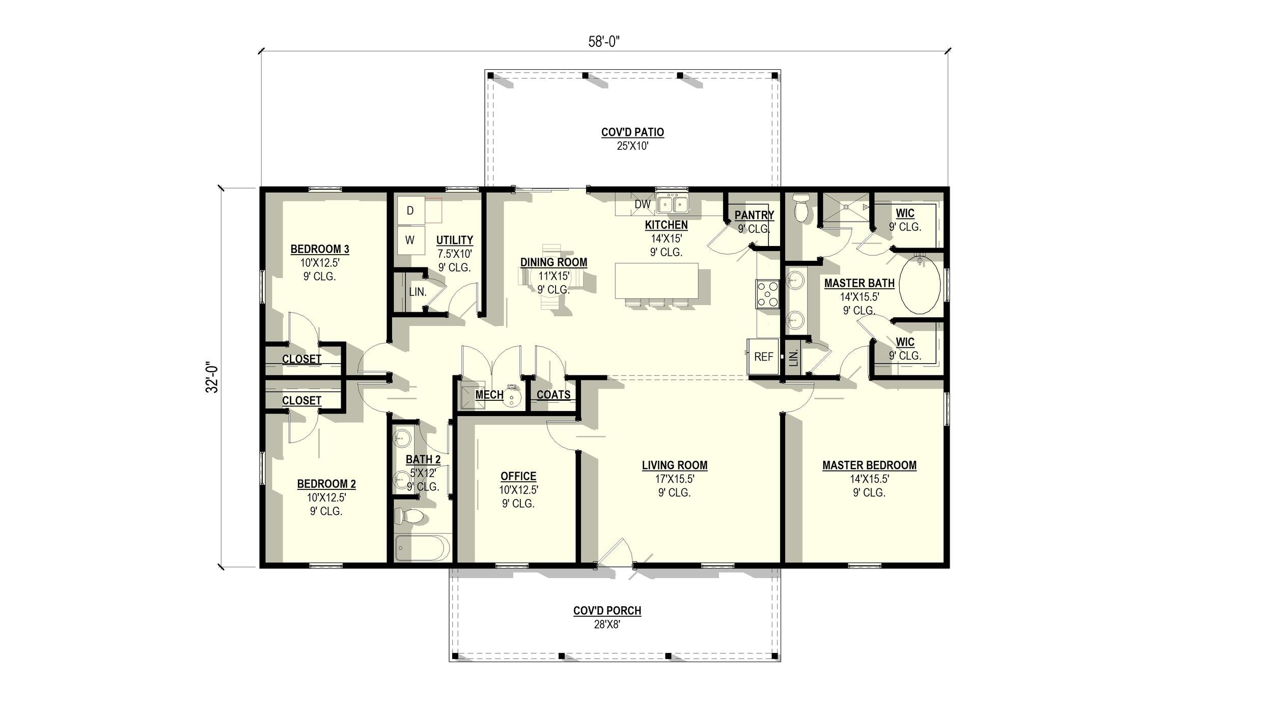 Rue Plan (3/2/0 1,856 SF)