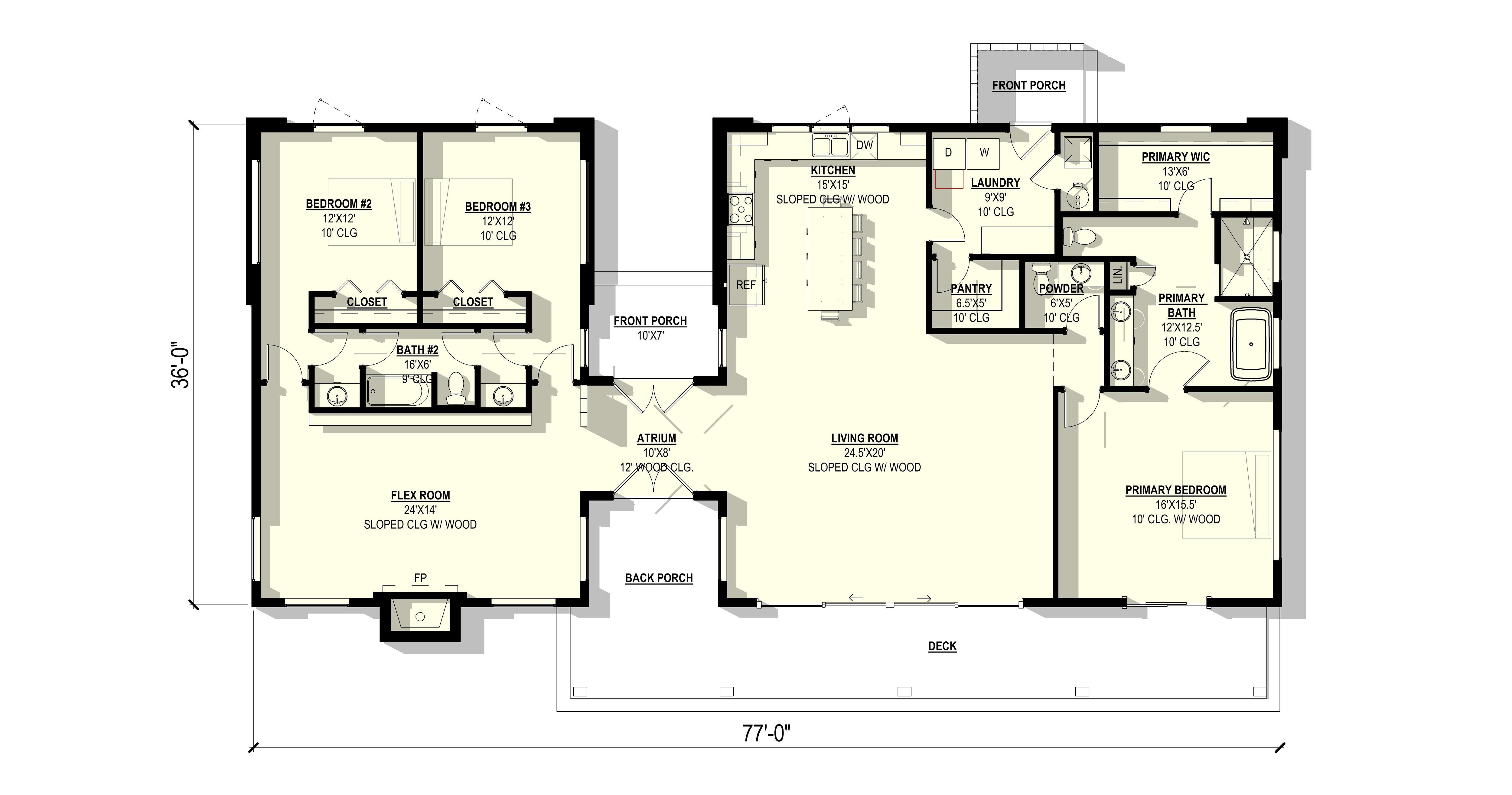 Buttercup Plan (3/2.5/0 2,489 SF)