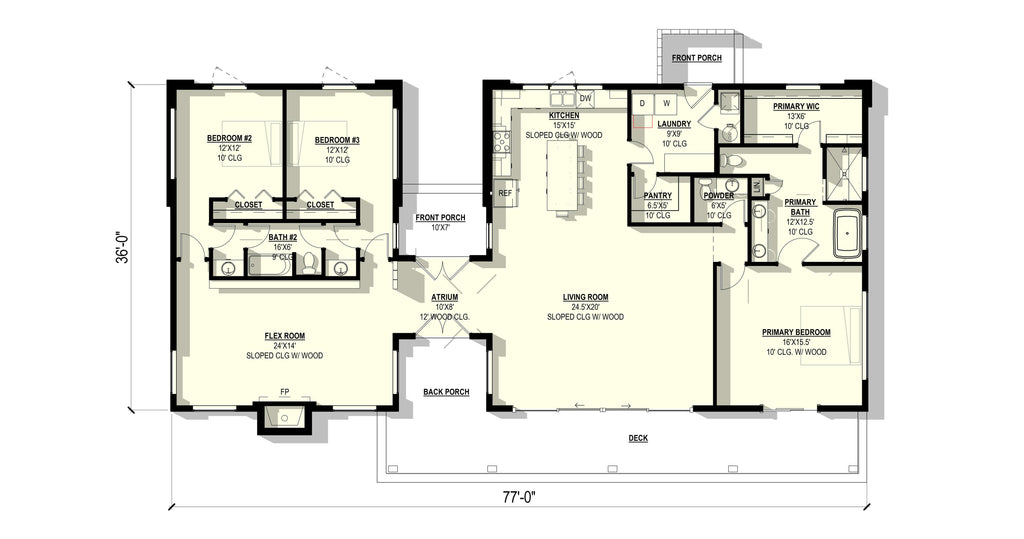 Buttercup Plan (3/2.5/0 2,489 SF)