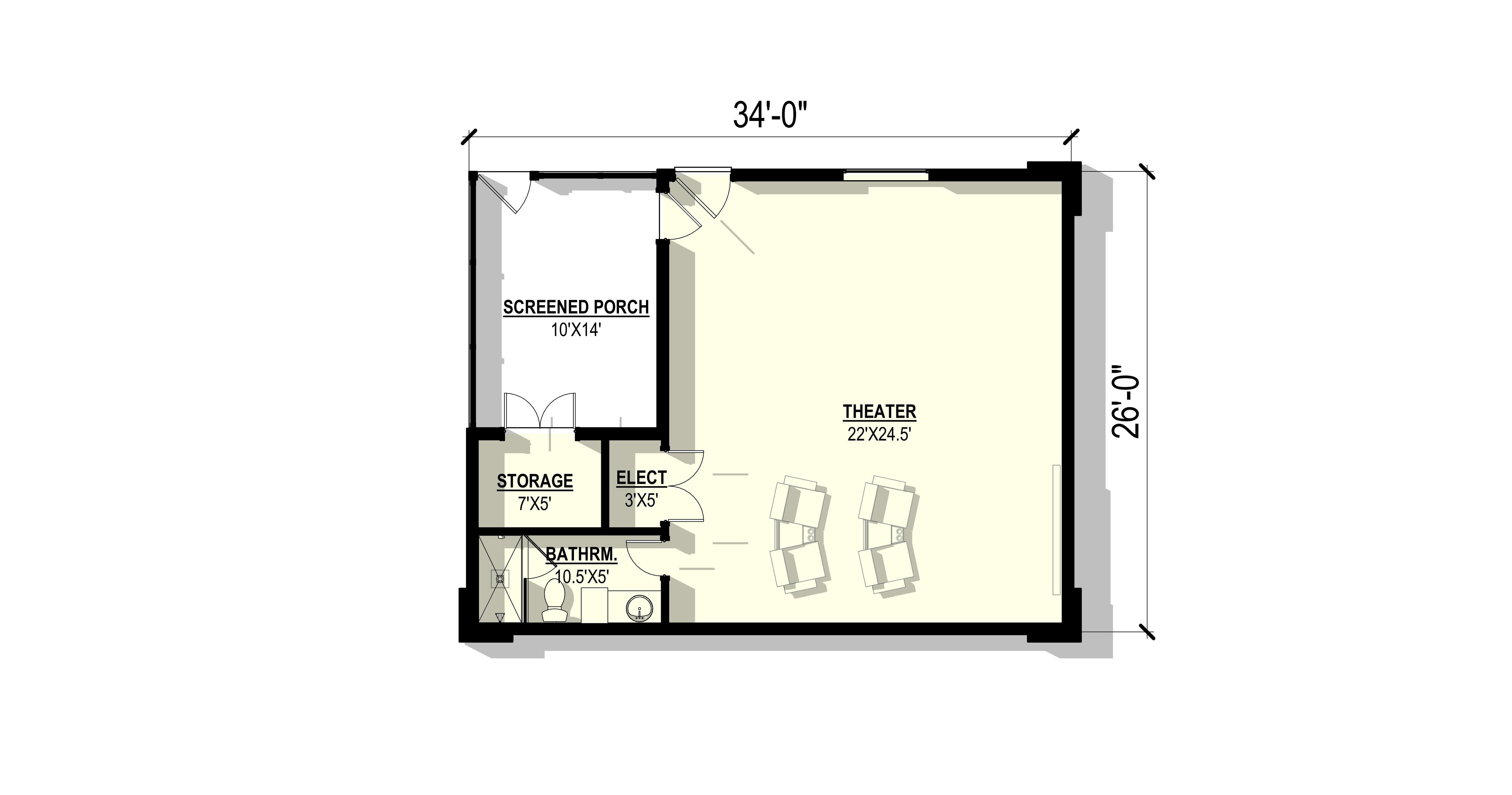 Goldenrod Plan (0/1/0 723 SF)