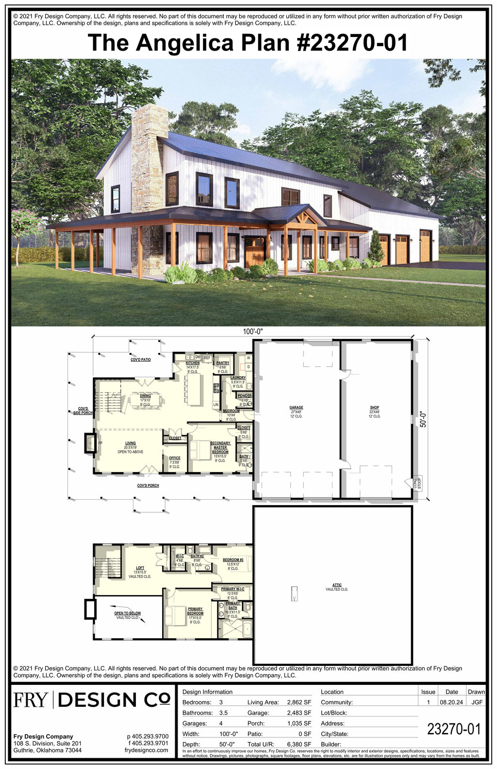 Angelica Plan (3/3.5/4 2,862 SF)