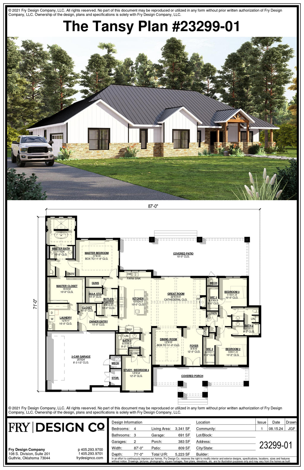 Tansy Plan (4/3/2 3,341 SF)