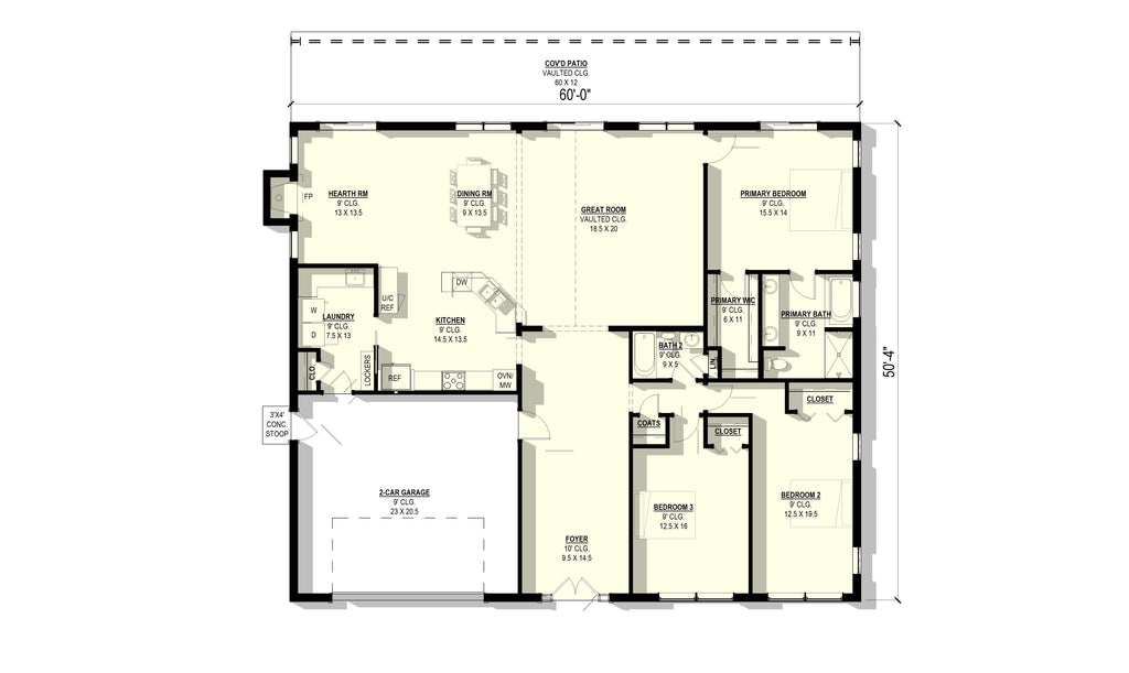 Snapdragon Plan (3/2/2 2,509 SF)