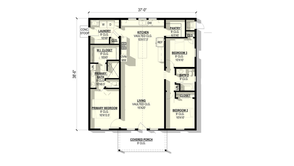 Viola Plan (3/2/0 1,425 SF)