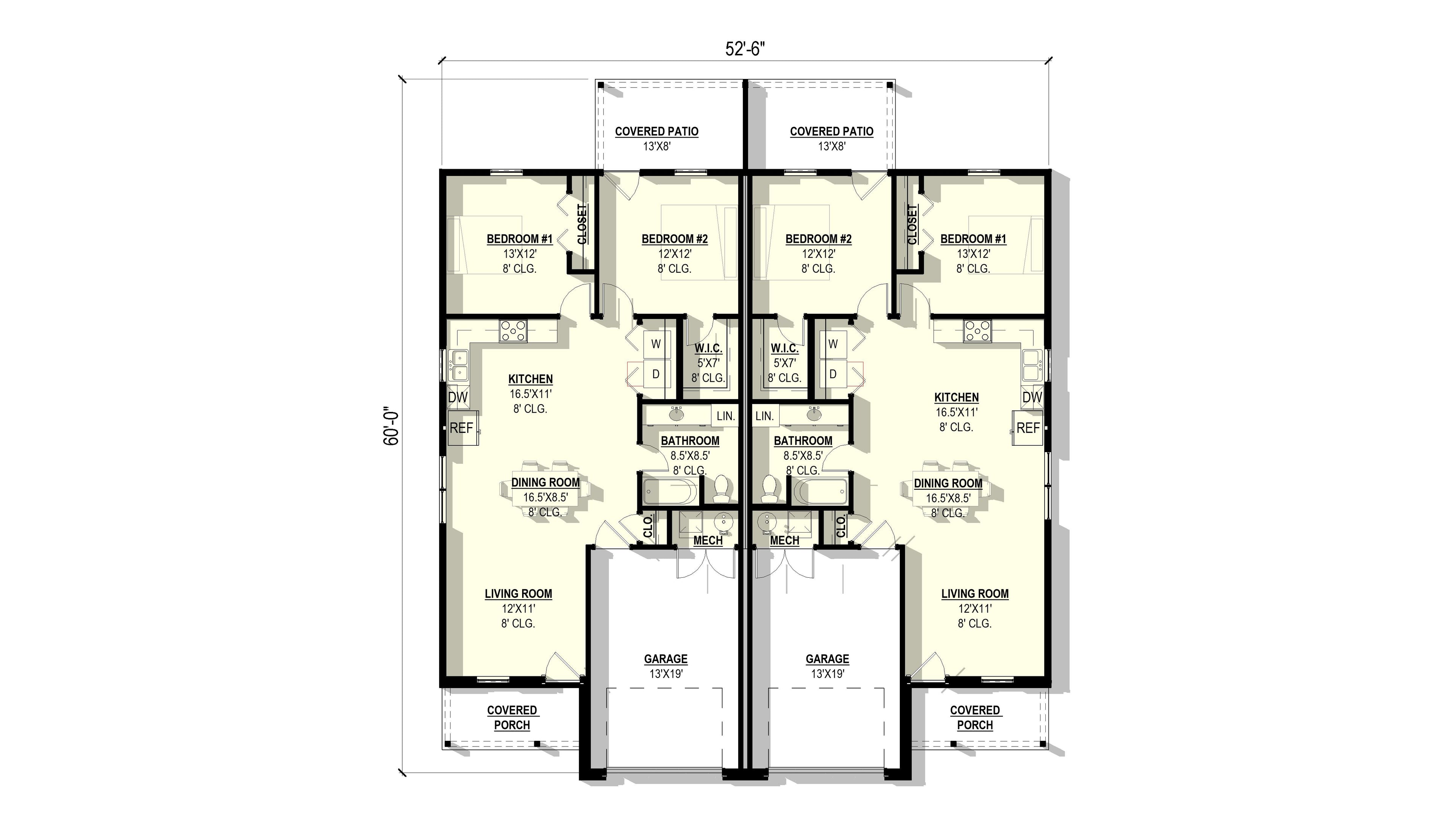 Holly Plan (4/2/2 2,004 SF)