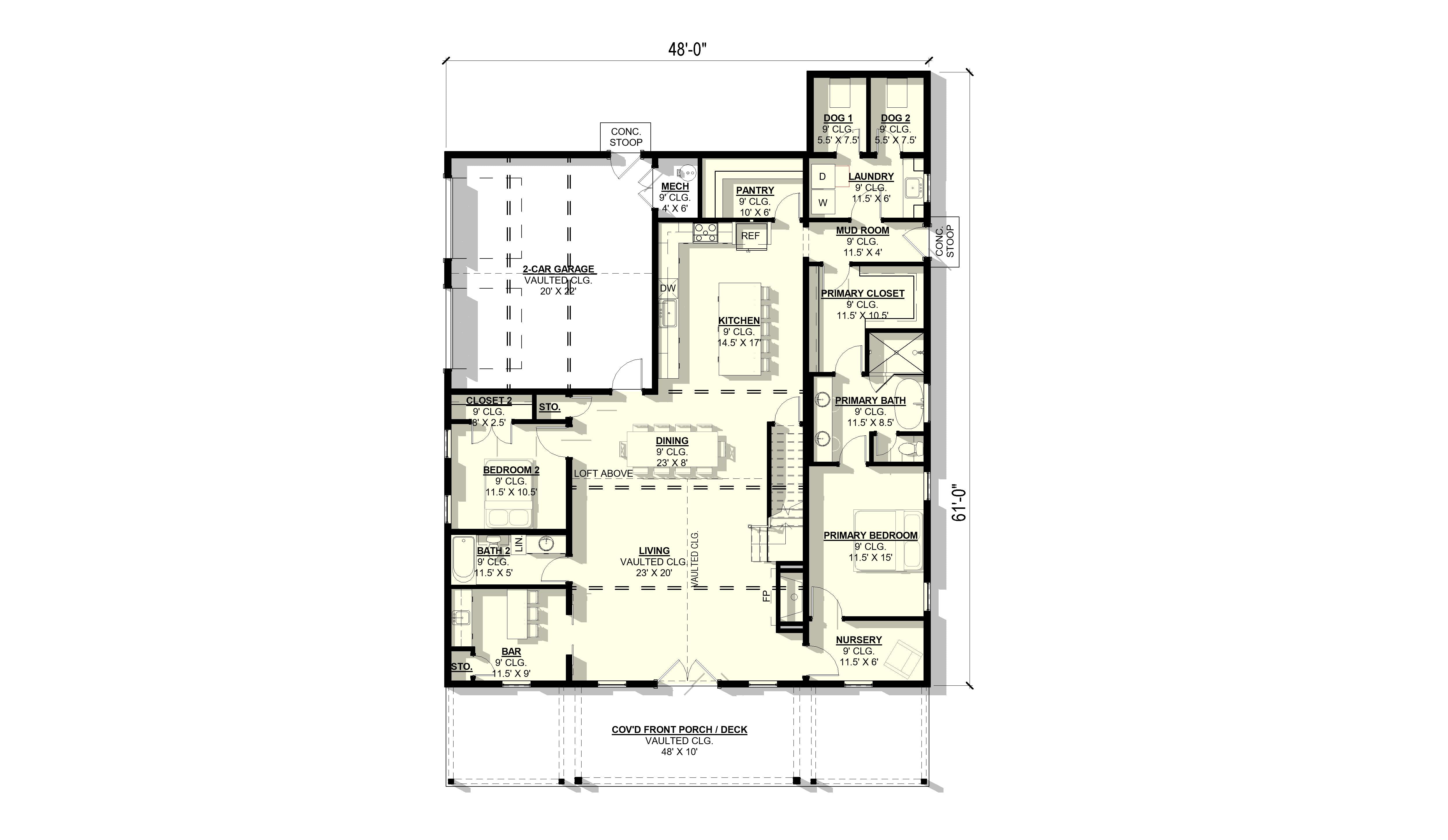 Hyssop Plan (4/3/2 2,957 SF)