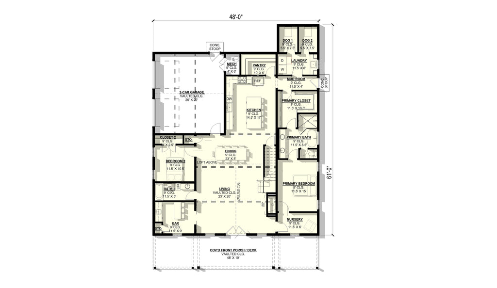 Hyssop Plan (4/3/2 2,957 SF)