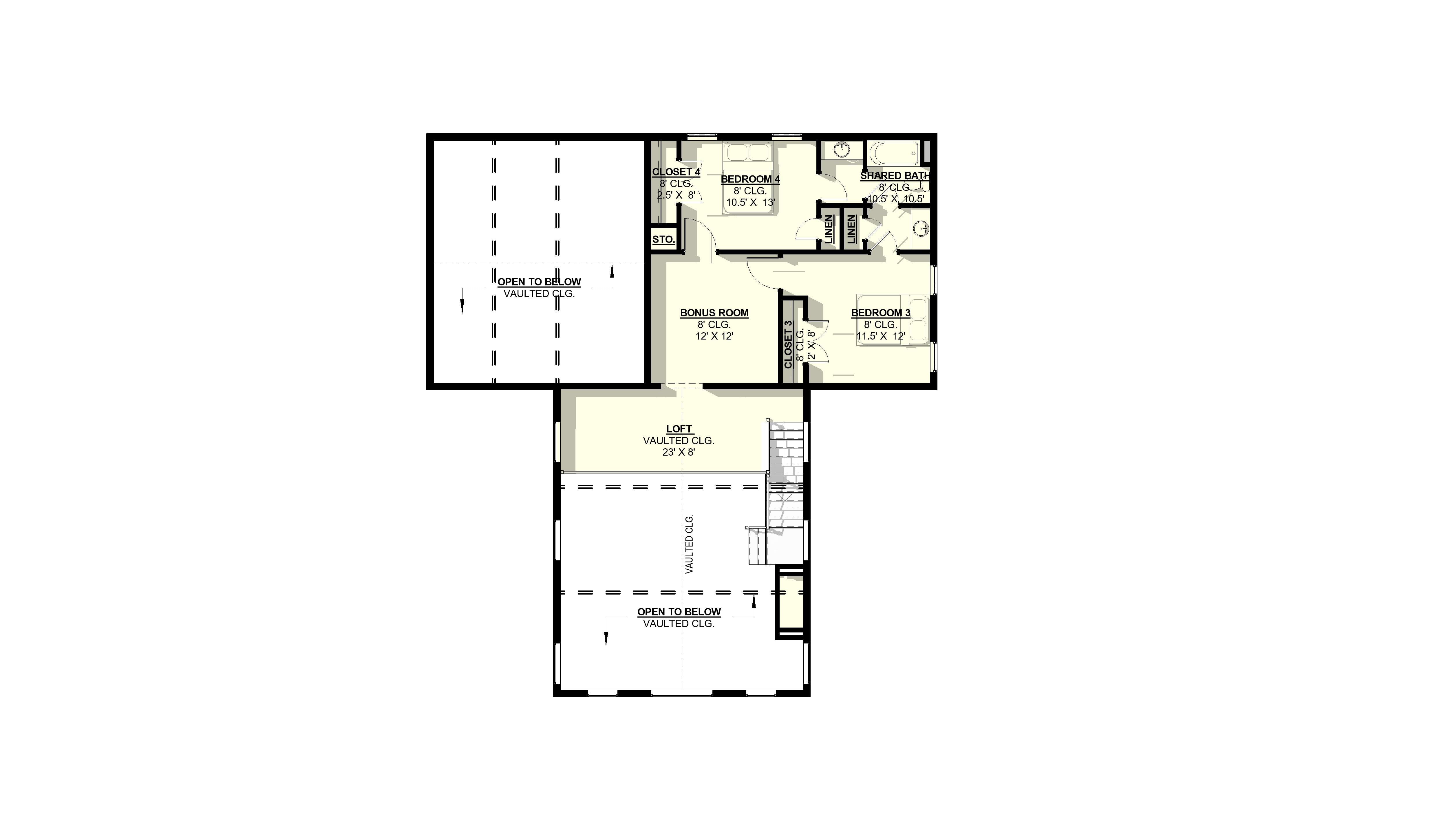 Hyssop Plan (4/3/2 2,957 SF)