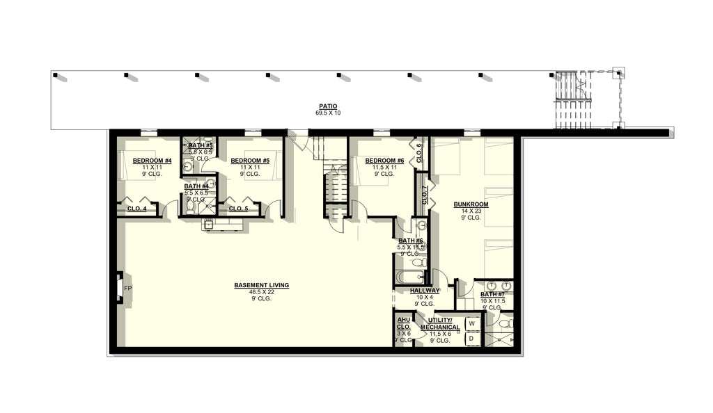 Balloon Flower Plan (7/7/3 4,825 SF)