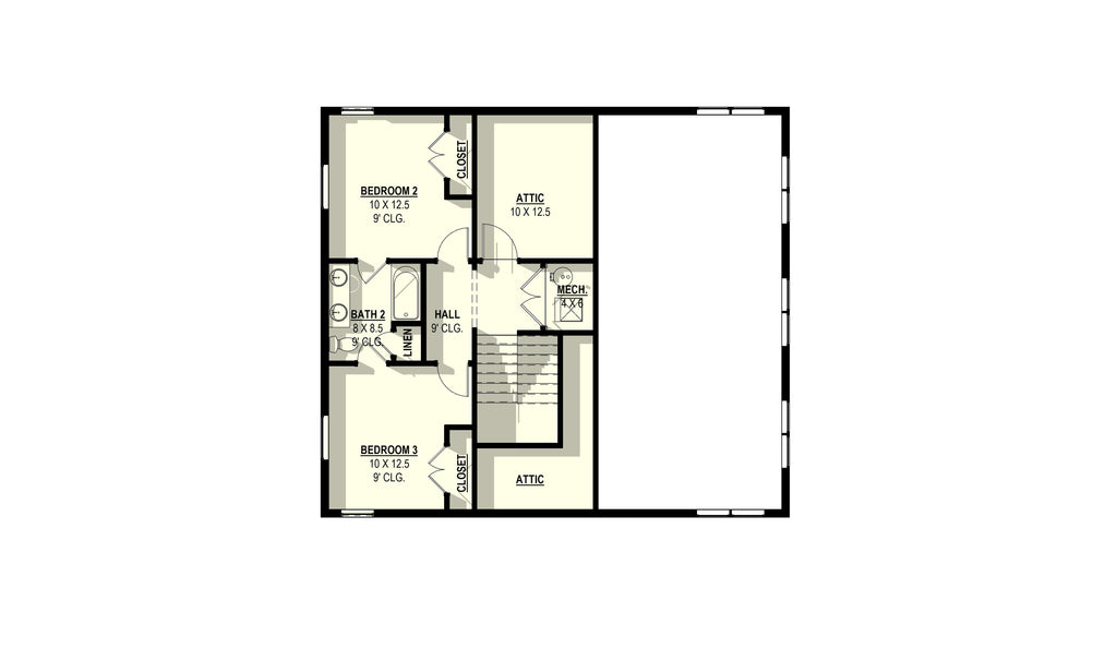 Sea Thrift Plan (3/2.5/2 1,901 SF)
