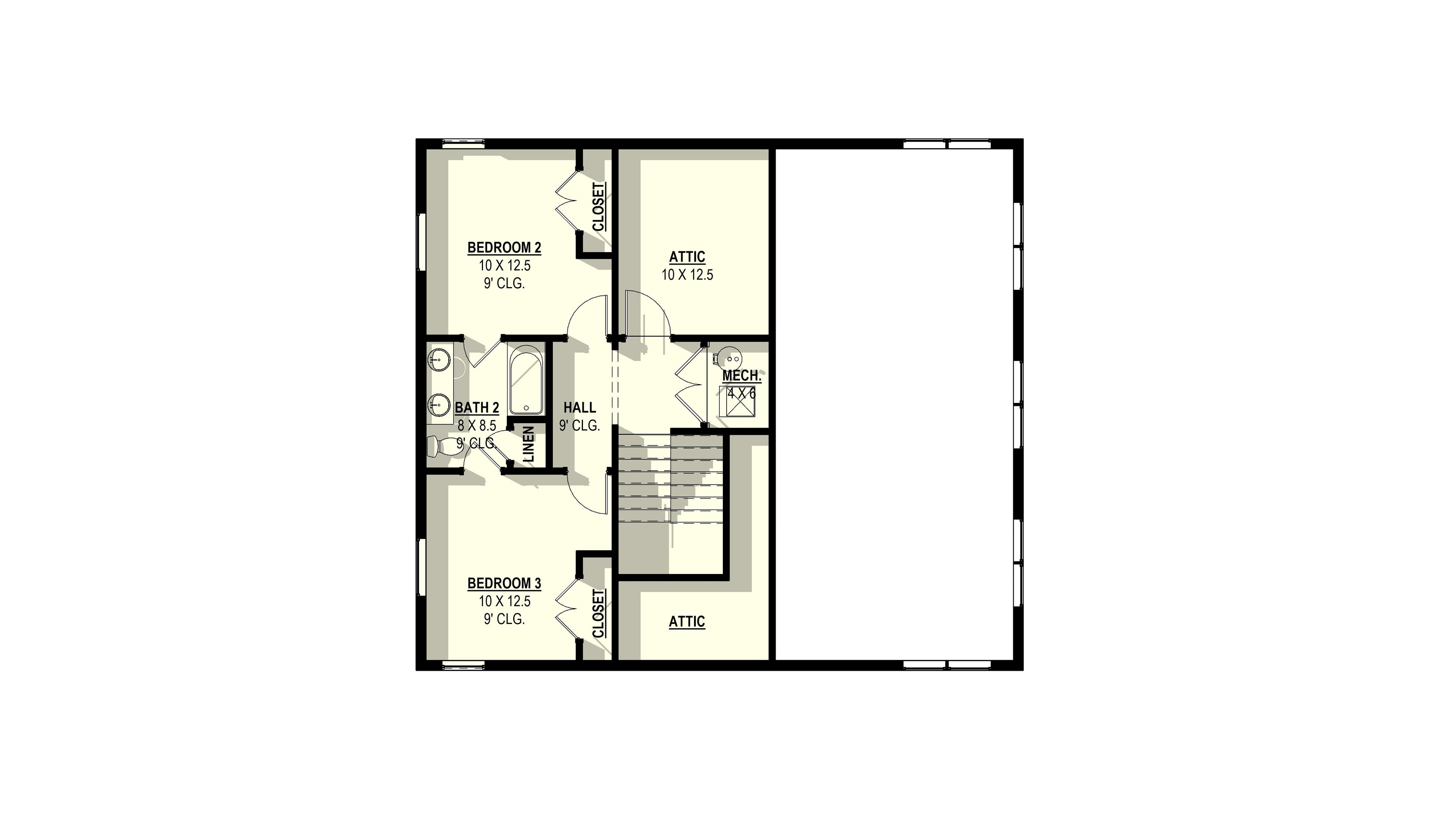 Sea Thrift Plan (3/2.5/2 1,901 SF)