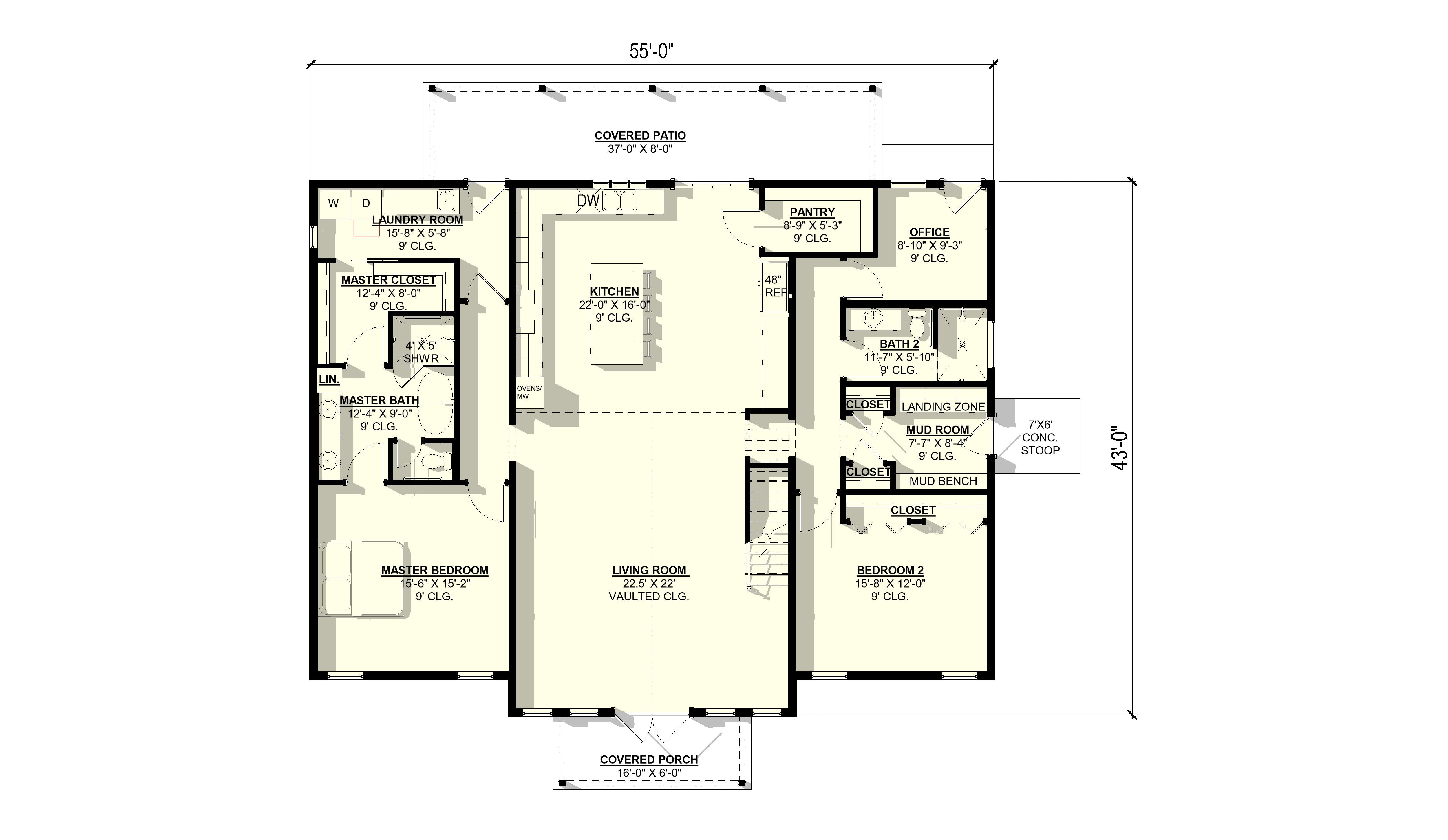 Sage Plan (3/2.5/0 2,703 SF)
