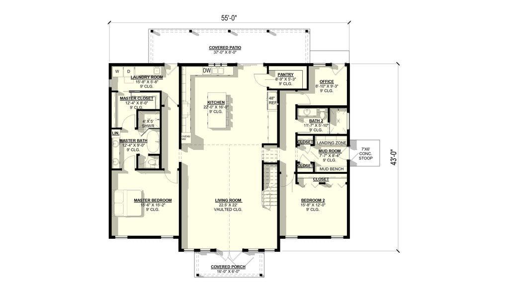 Sage Plan (3/2.5/0 2,703 SF)