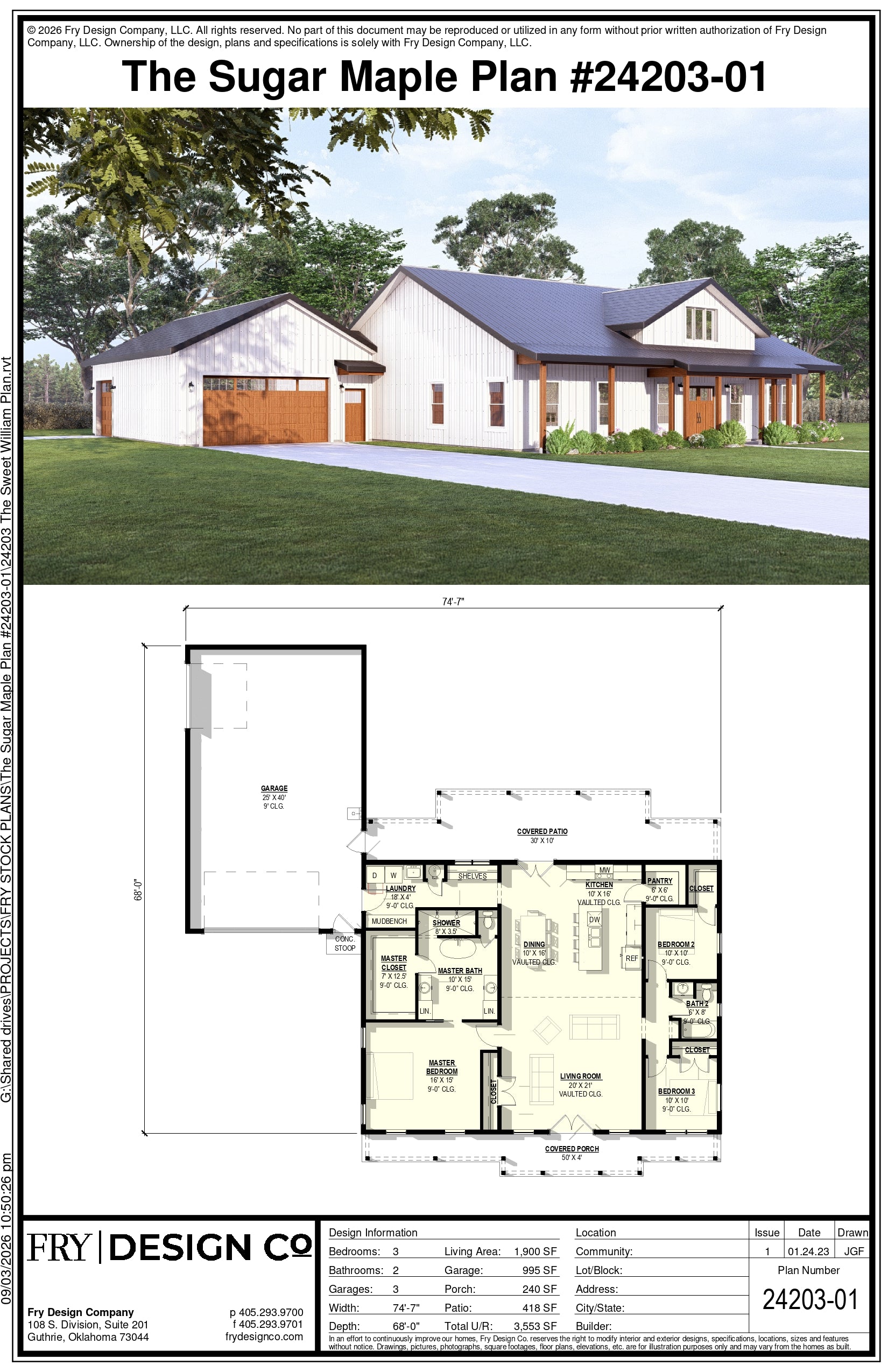 barndominium plan sugar maple