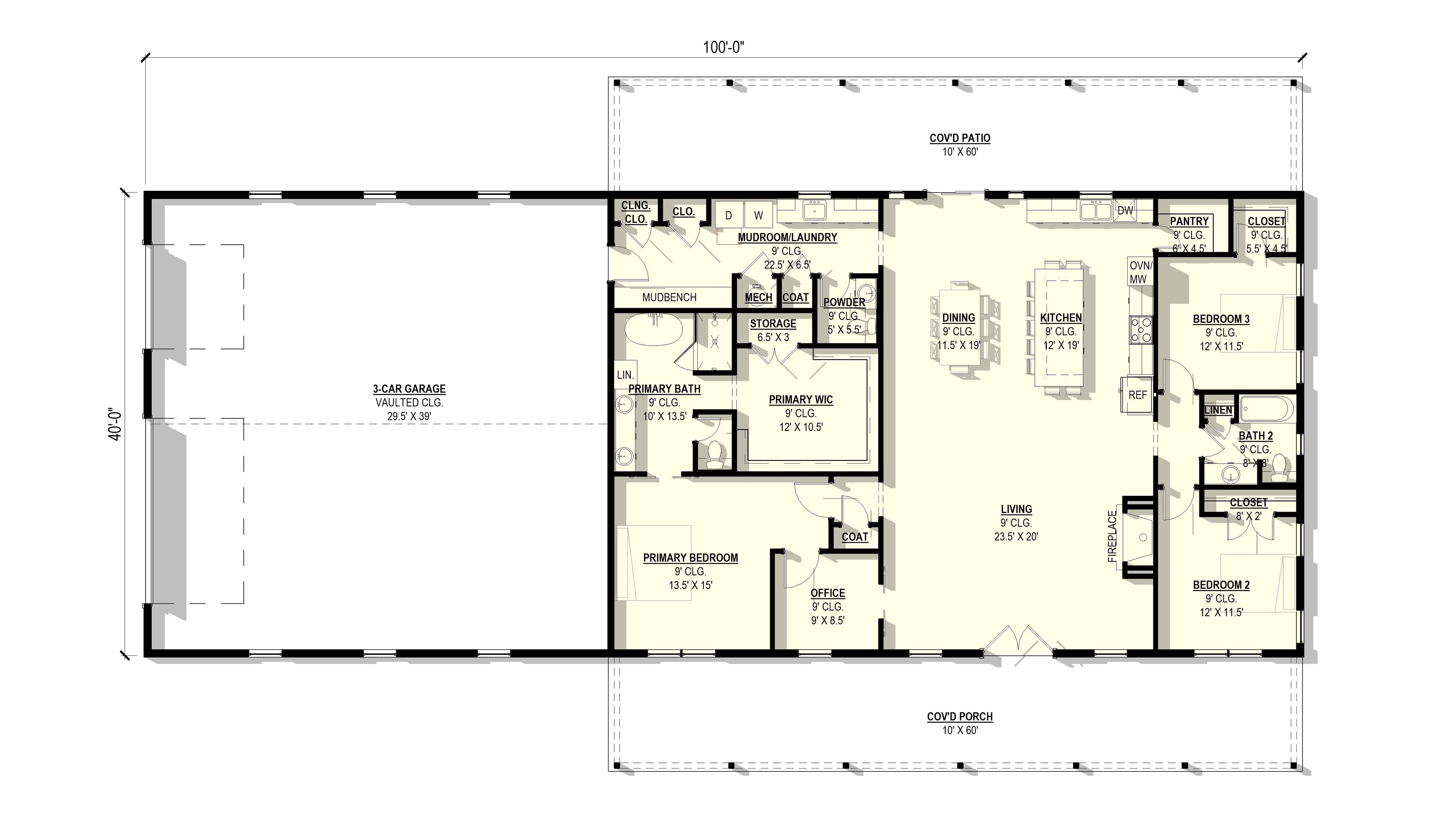 Hebe Plan (3/2.5/3 2,400 SF)