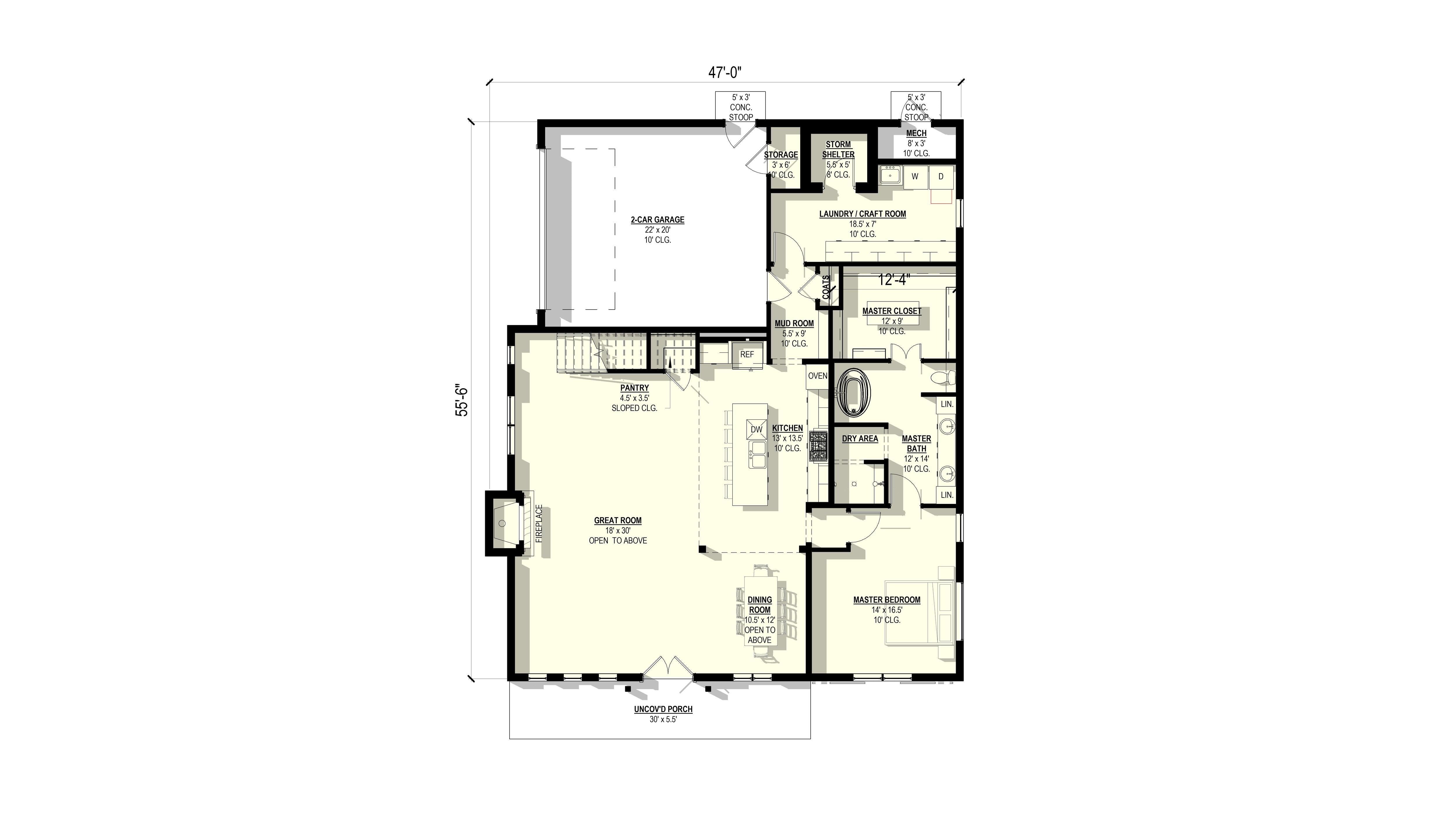 Coral Bells Plan (3/2/2 2,772 SF)