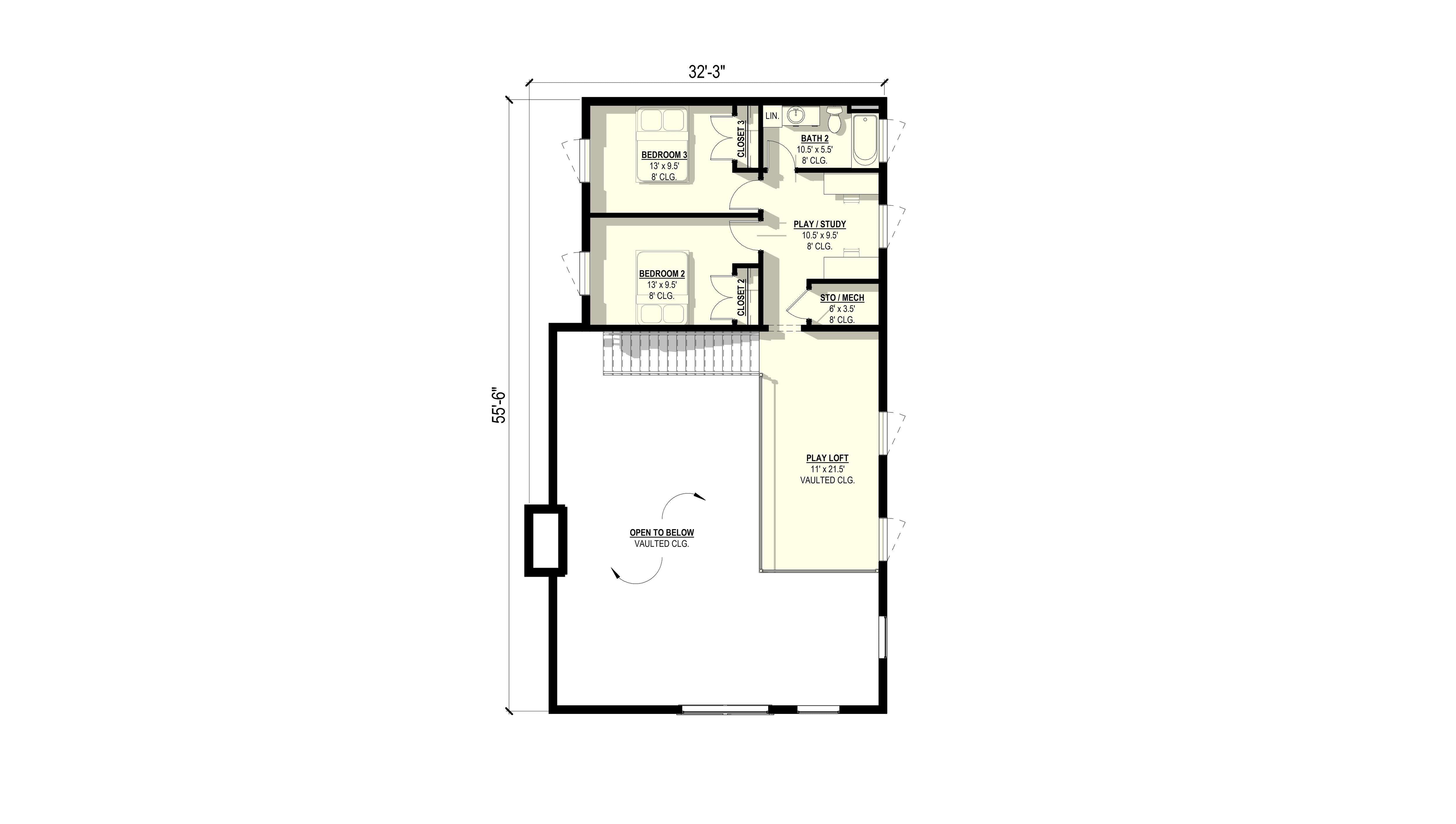 Coral Bells Plan (3/2/2 2,772 SF)