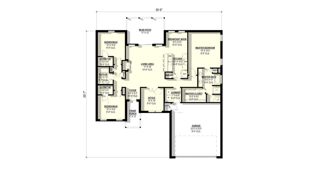 Acorn Plan (3/2/2 1,772 SF)