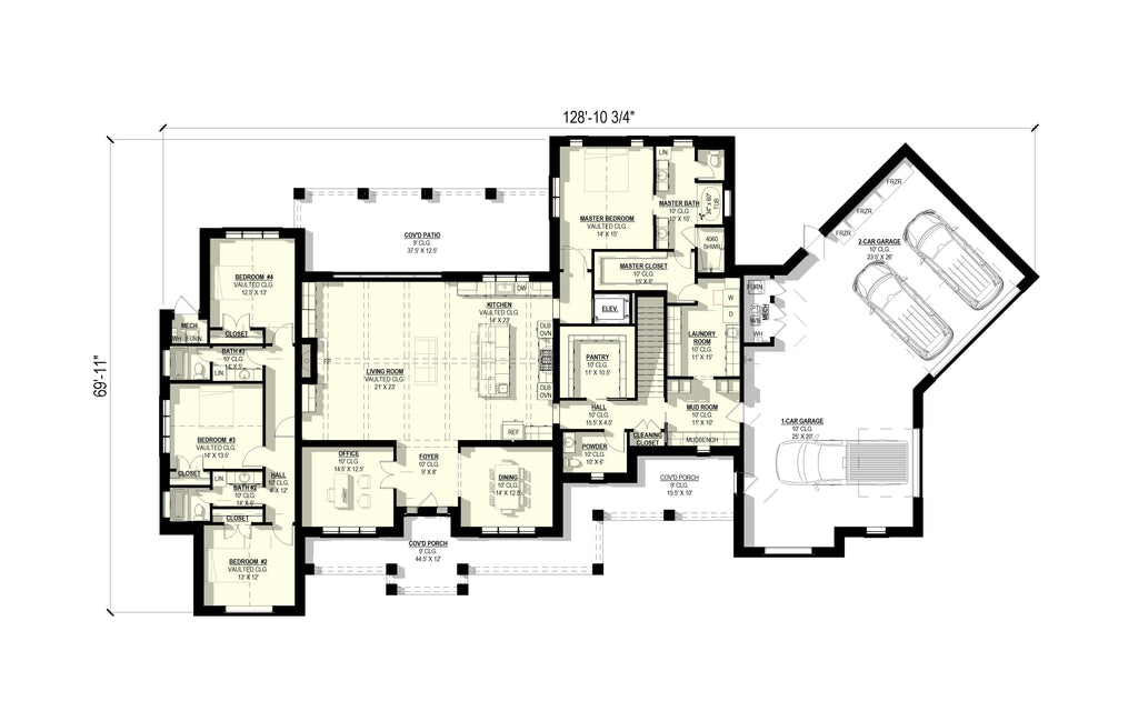 Amaranth Plan (4/4/3 4,360 SF)