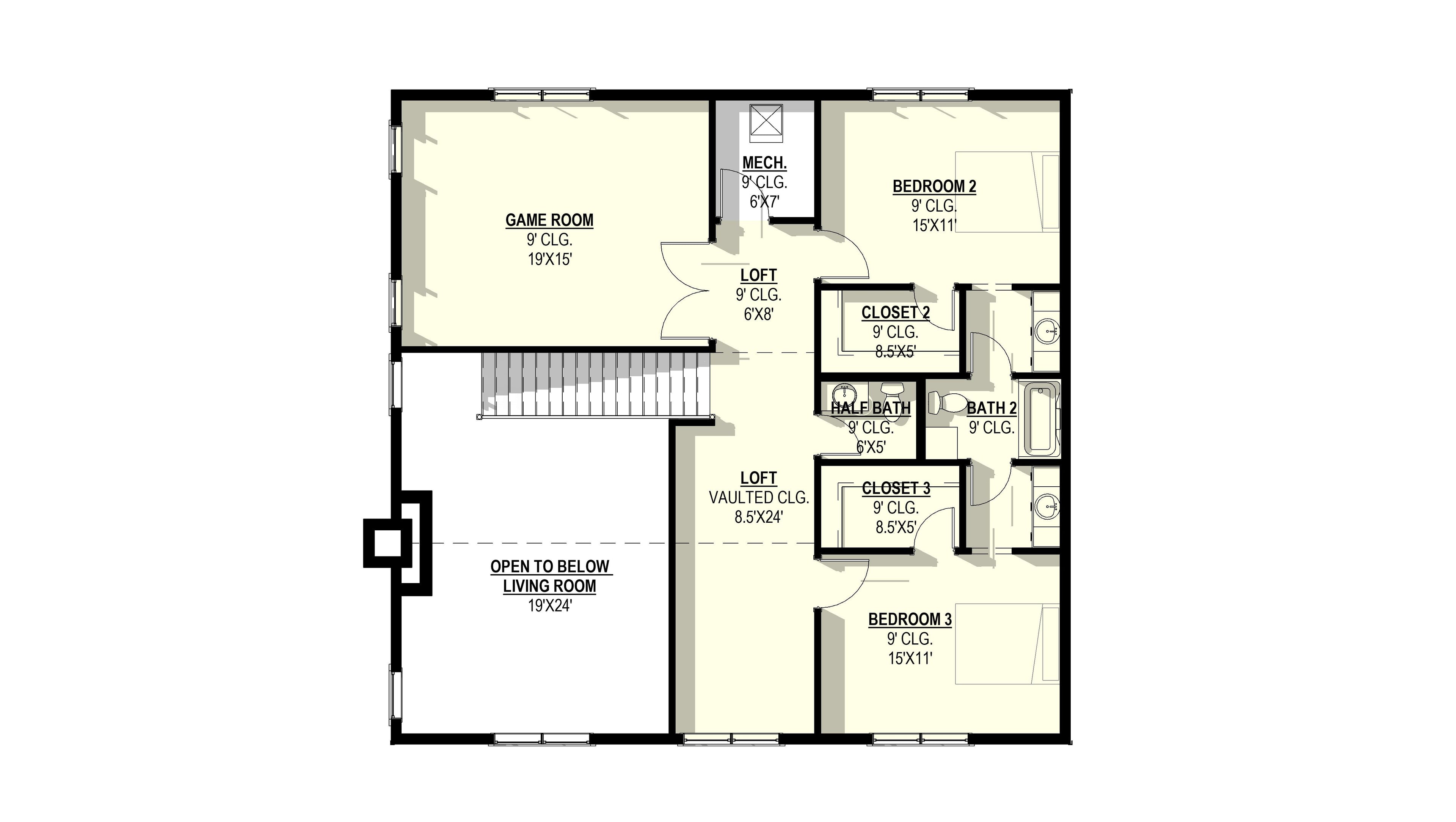 Arrowhead Plan (3/4/2 4,772 SF)