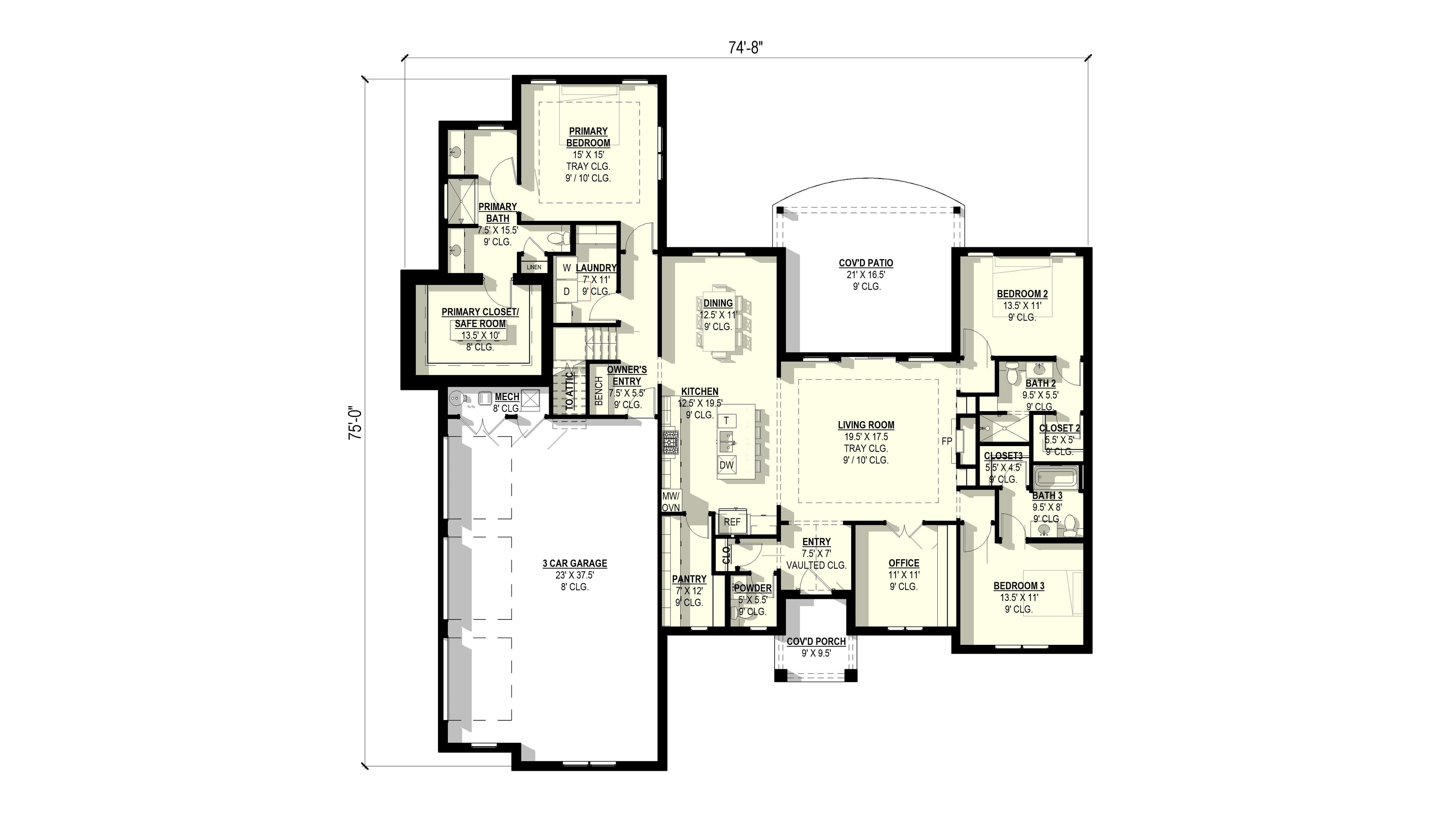 Azura Plan (3/3.5/3 2,579 SF)