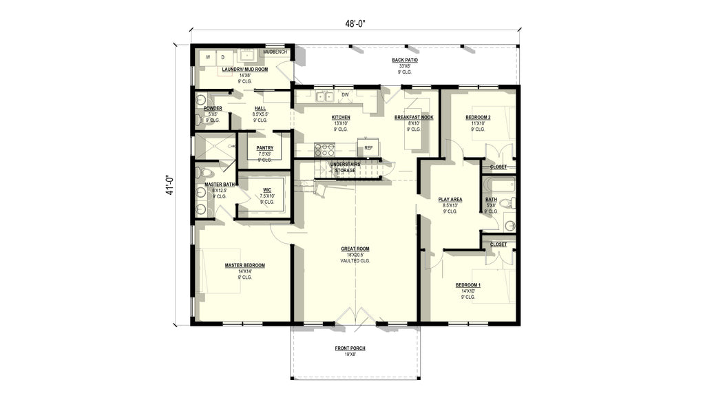 Columbine Plan (3/2.5/0 1,993 SF)
