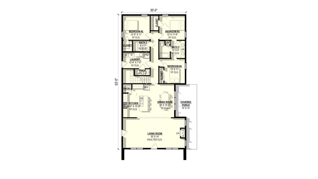 Gooseberry Plan (4/3.5/0 2,714 SF)