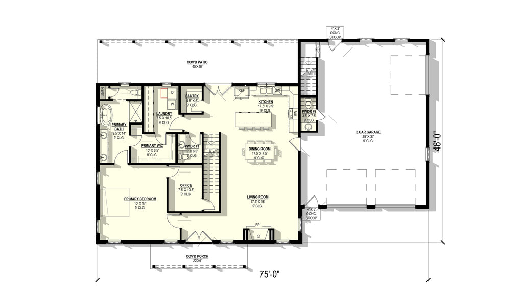 Greenbriar Plan (3/4/3 3,184 SF)