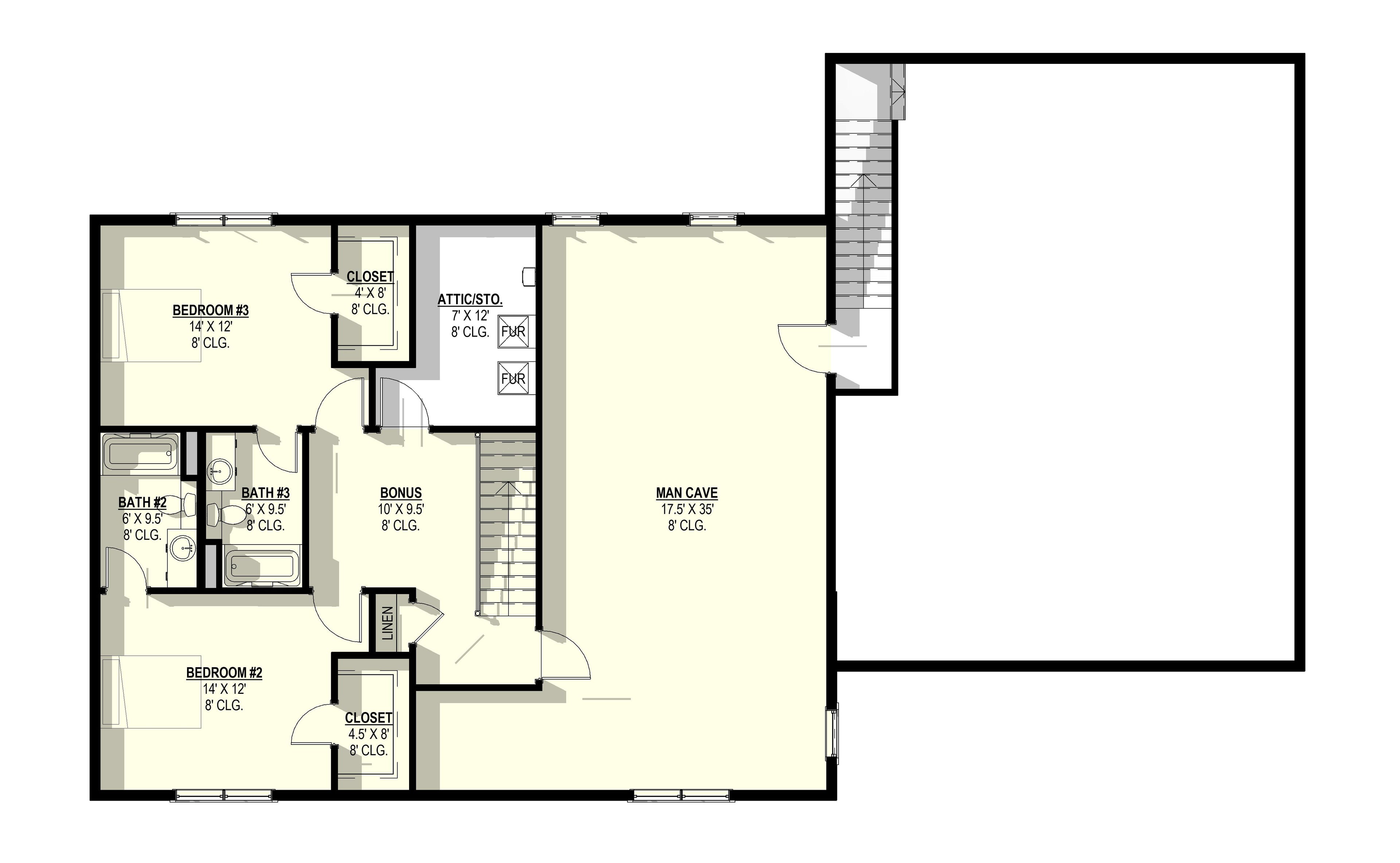 Greenbriar Plan (3/4/3 3,184 SF)