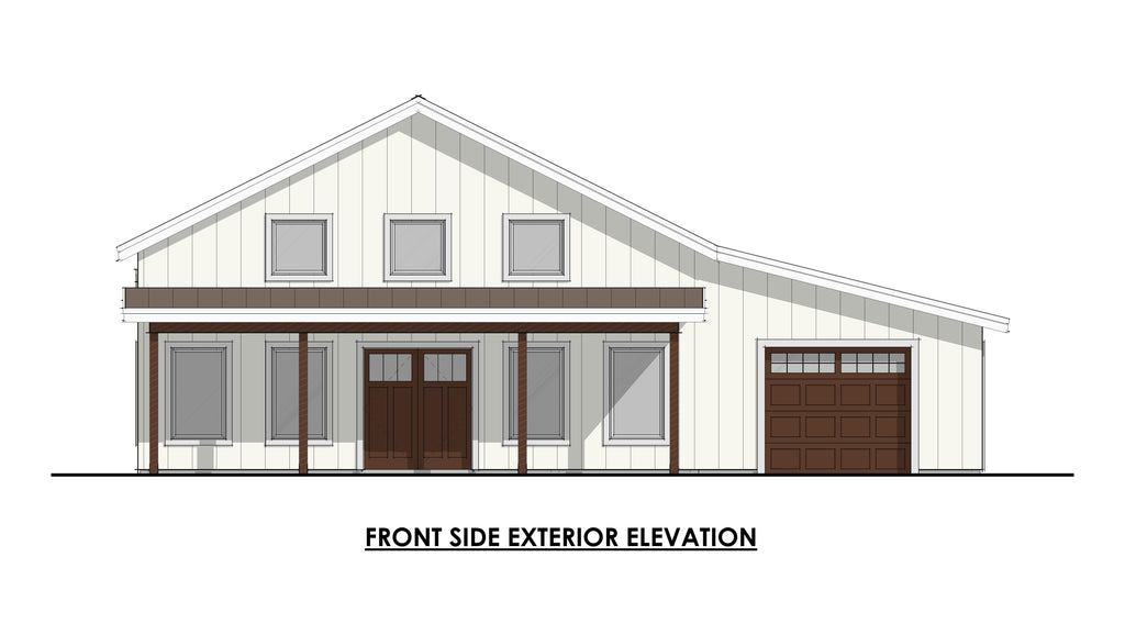 Ground Pine Plan (1/1.5/2 1,070 SF)
