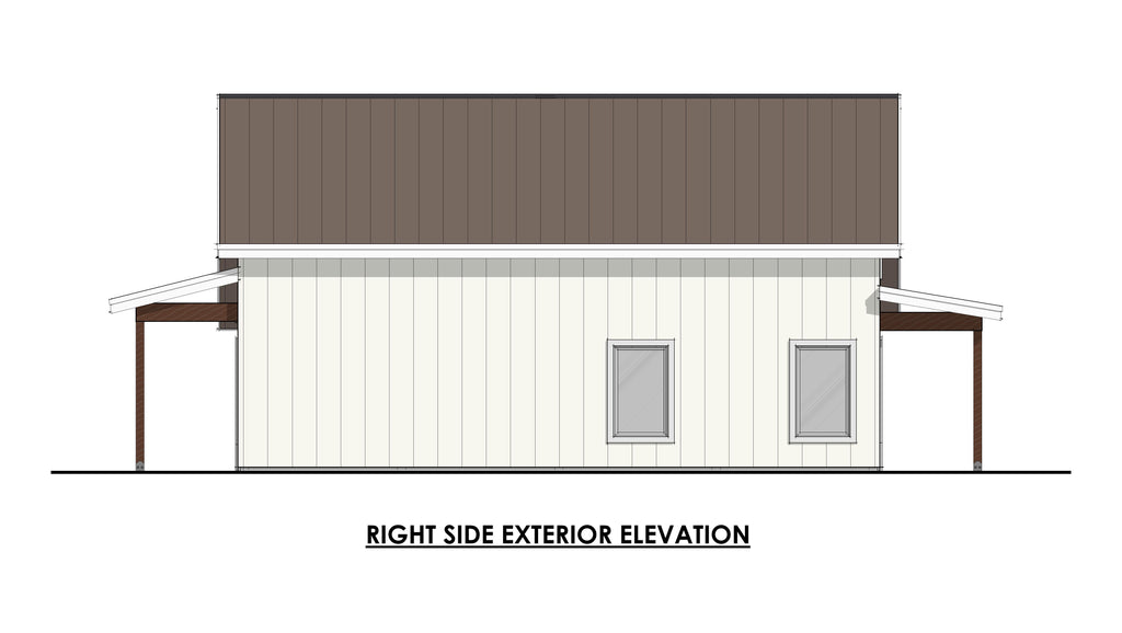 Ground Pine Plan (1/1.5/2 1,070 SF)
