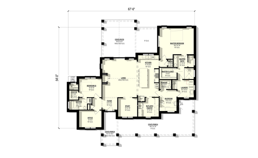 Inkberry Plan (2/2.5/0 2,185 SF)