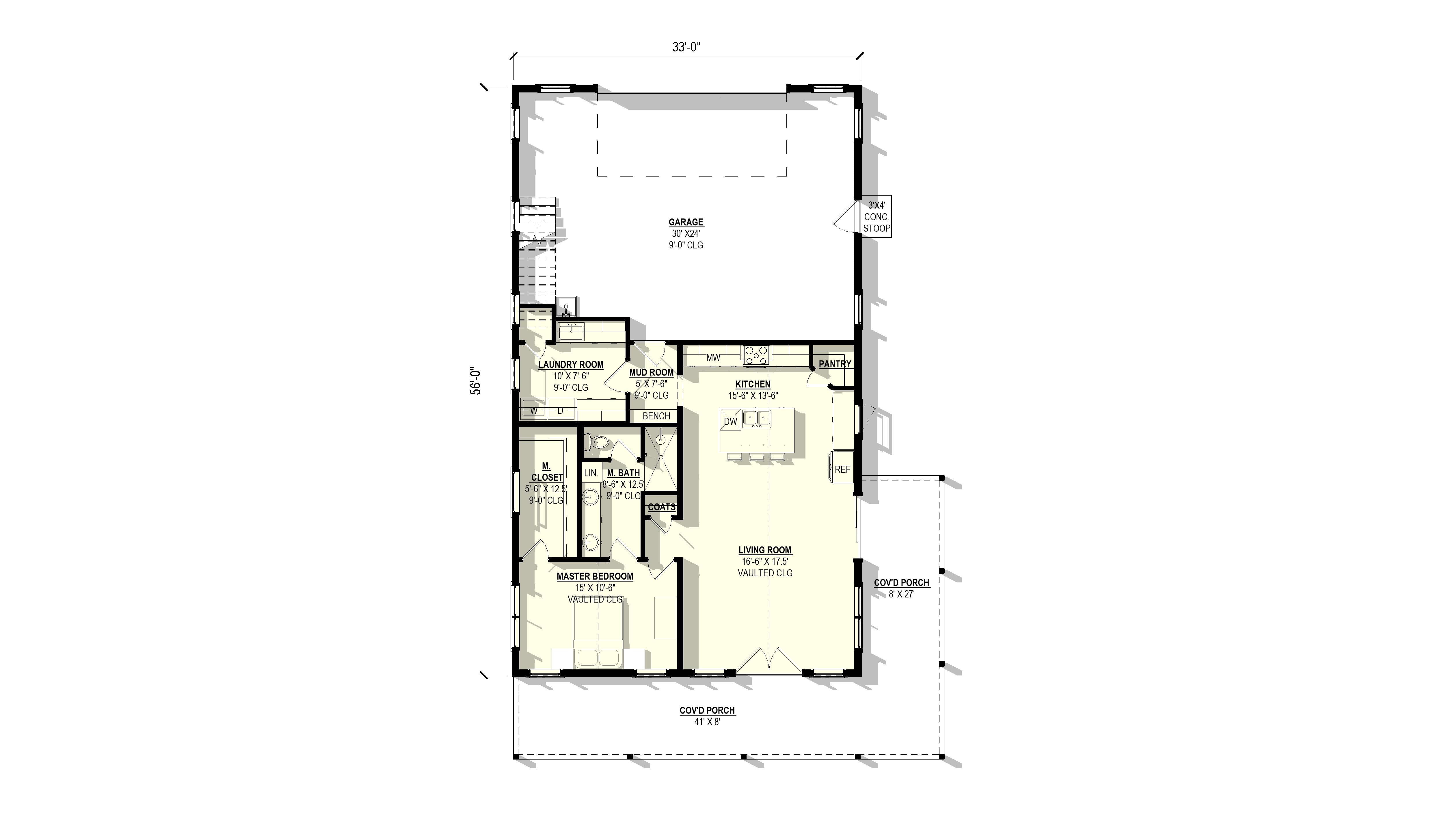 Scarlet Oak Plan (2/2/2 1,403 SF)