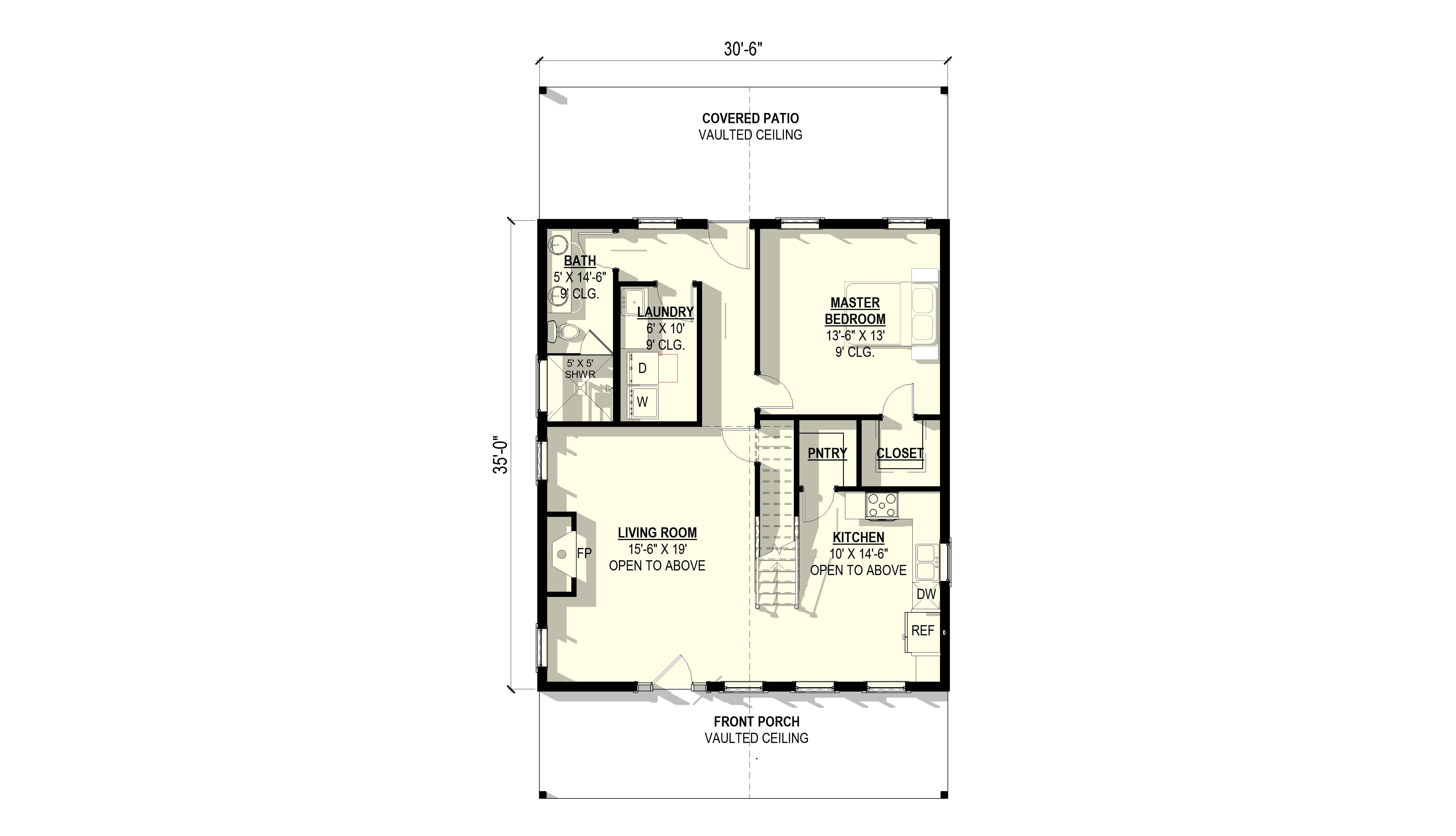 Sitka Spruce Plan (1/1/0 1,350 SF)