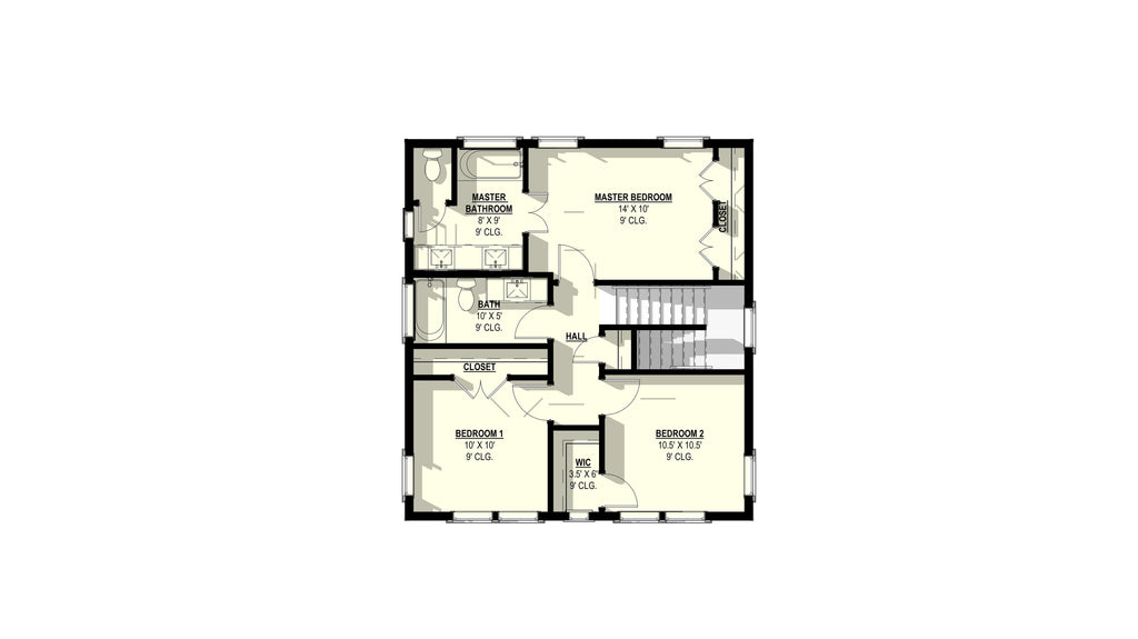 Bonney A Plan (3/2.5/0 1,421 SF)