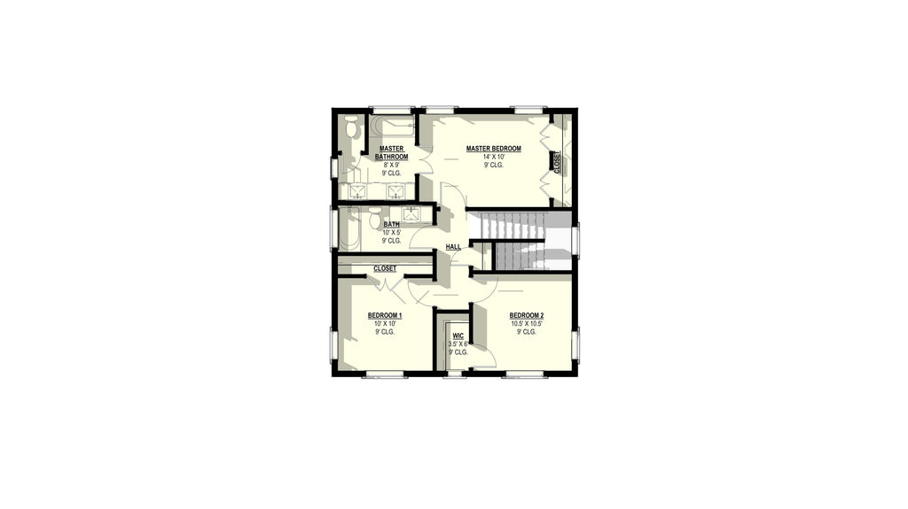 Bonney B Plan (3/2.5/0 1,421 SF)