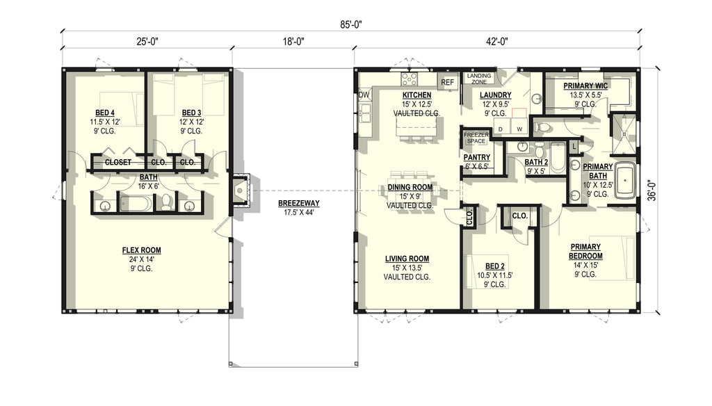 Dogwood Plan (4/3/0 2,412 SF)