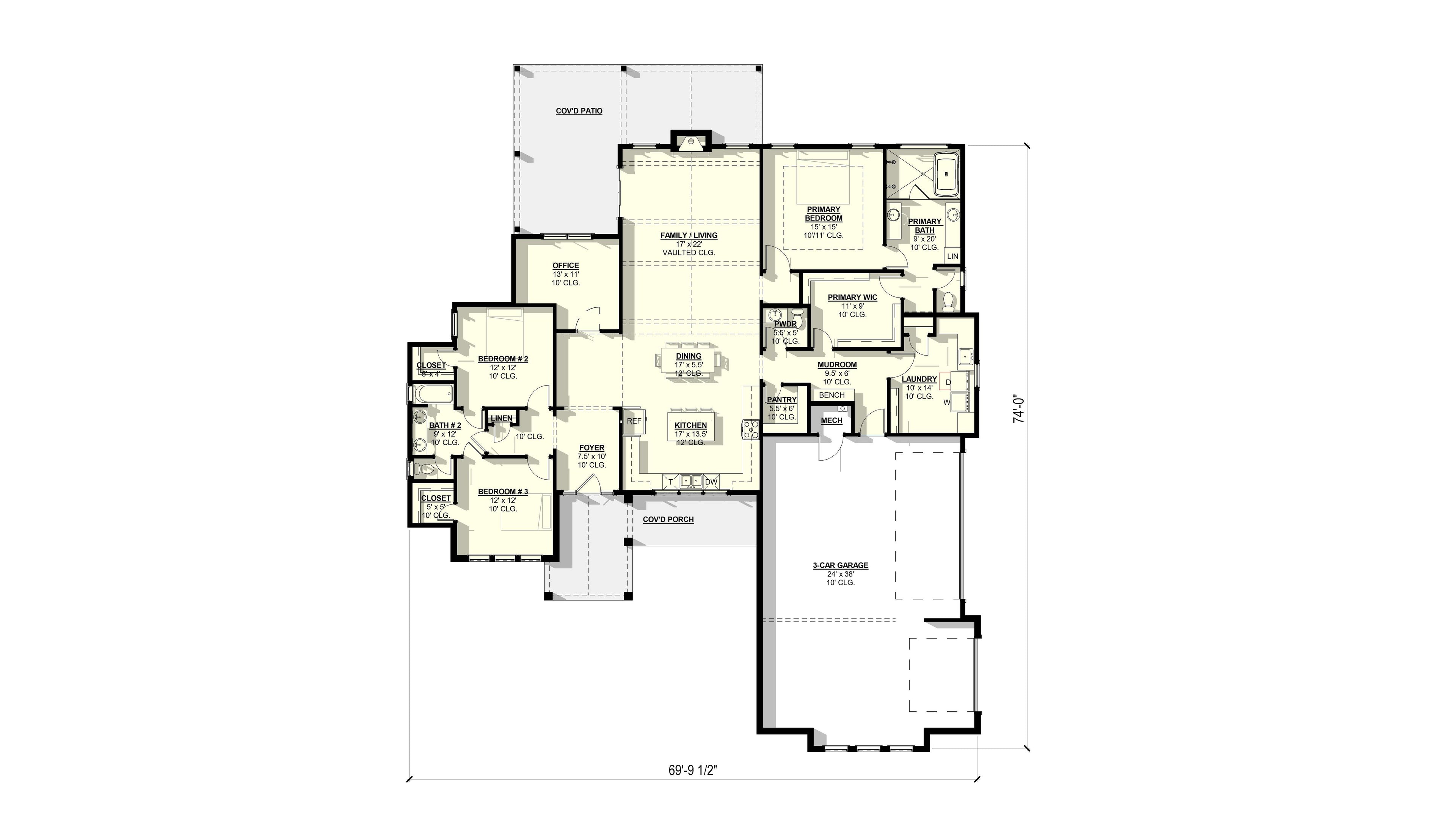 Jasmine Plan (3/2.5/3 2,439 SF)