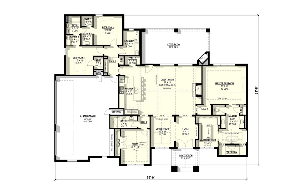 Candytuft Plan (4/3/3 2,763 SF)